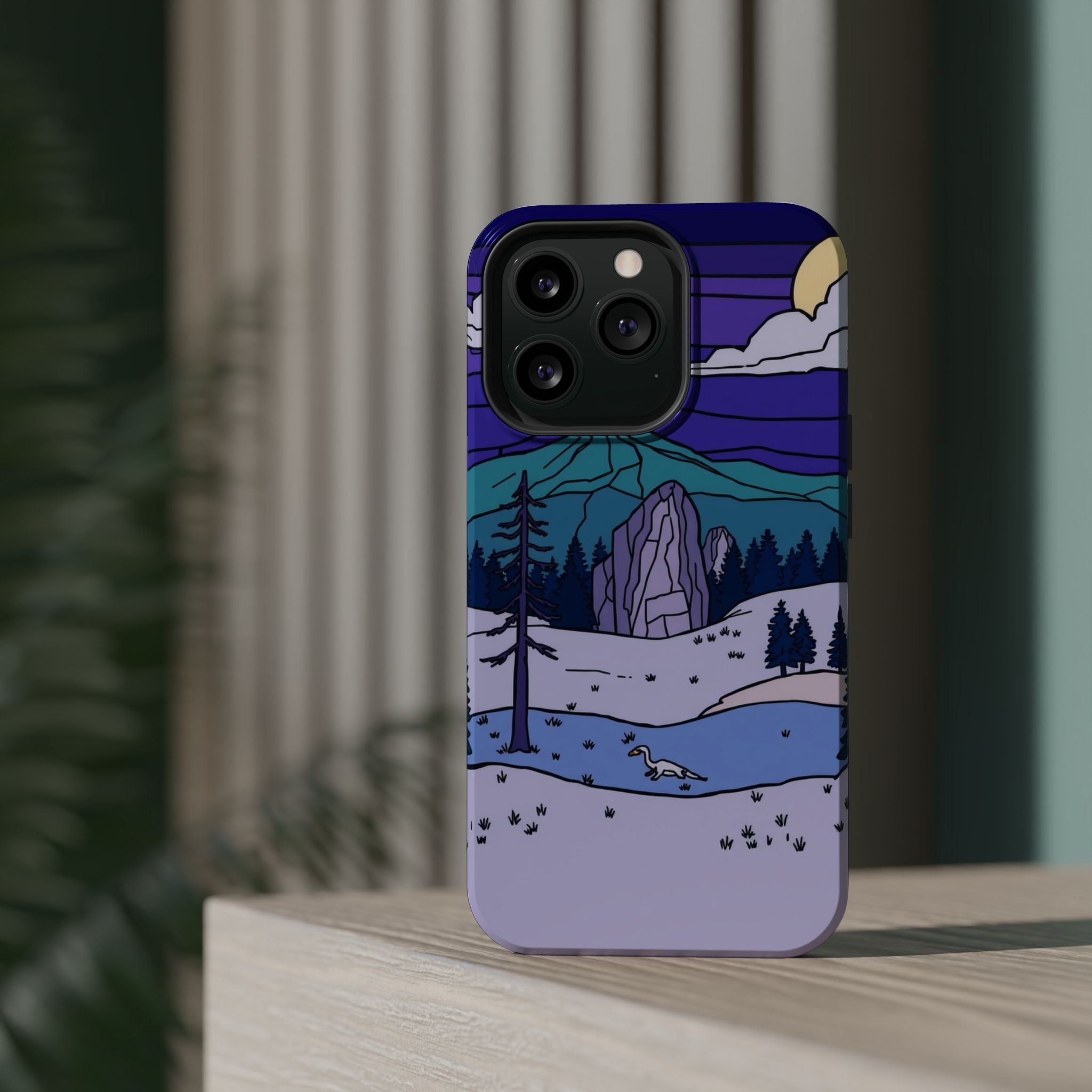 iPhone Pine Ridge Stained Glass Slim Everyday Designer Case · iPhone Case