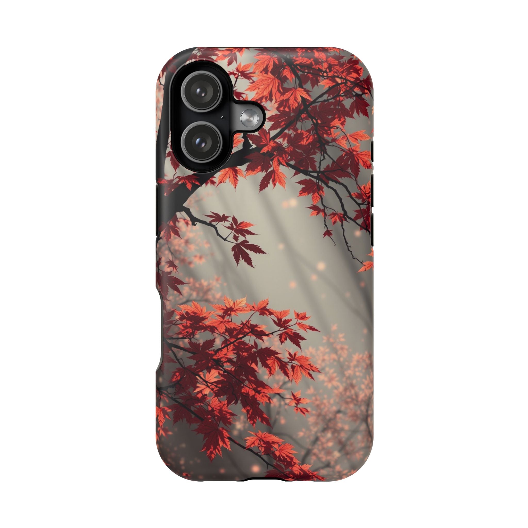 iPhone Charcoal And Copper Autumn Maple Slim Everyday iPhone 17 · iPhone Case