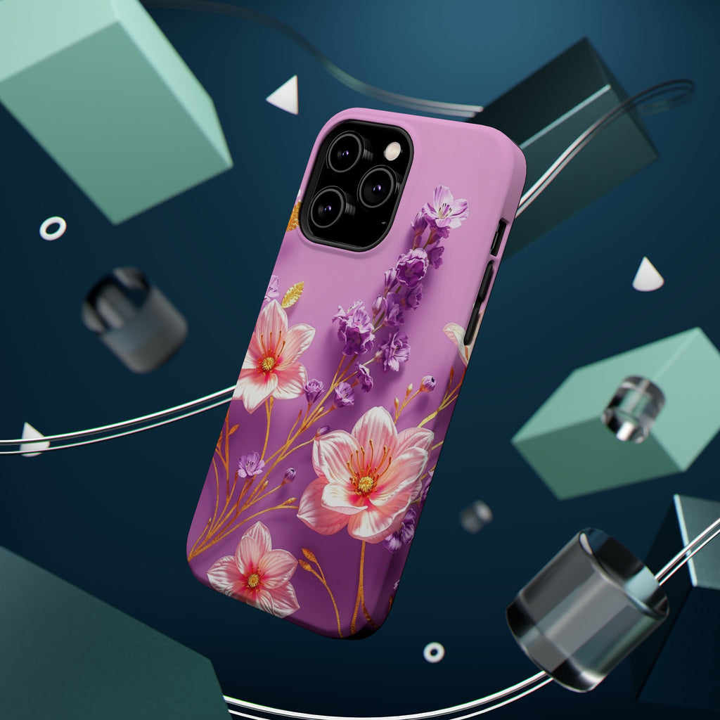 iPhone Radiant Floral Gold Foil Design Slim Everyday Designer Case · iPhone Case