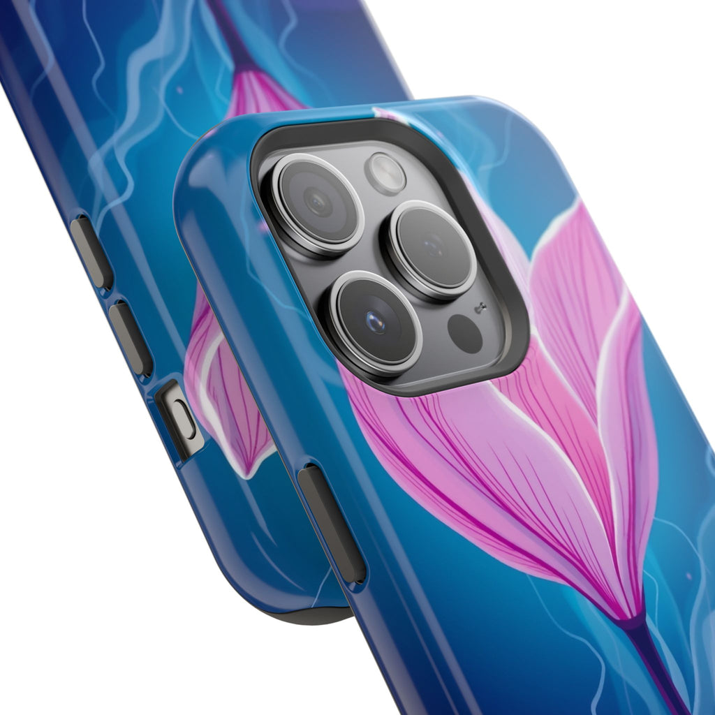 iPhone Cyan And Magenta Petal Storm Slim Everyday Designer Case · iPhone Case