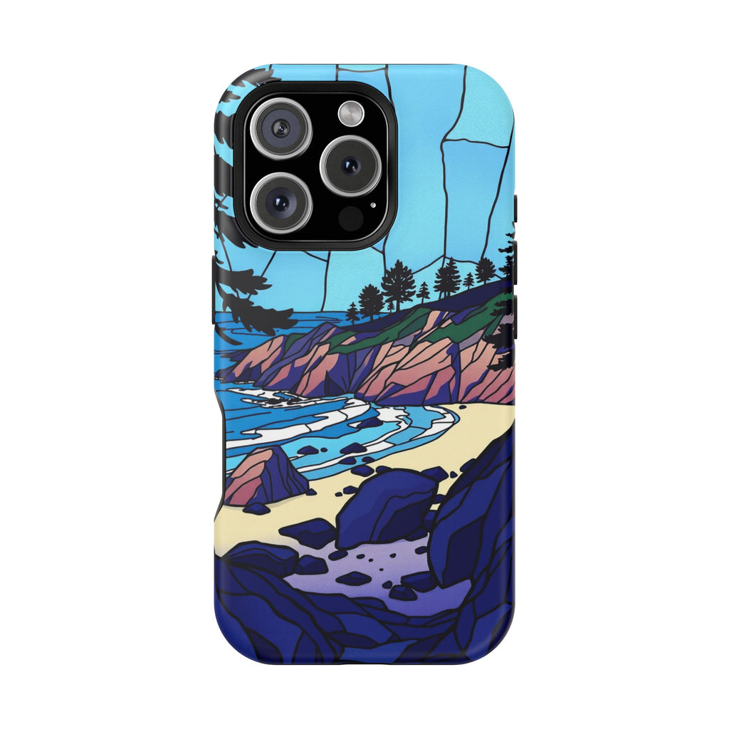 iPhone Indigo And Violet Pebble Beach Slim Everyday iPhone 11 Designer · iPhone