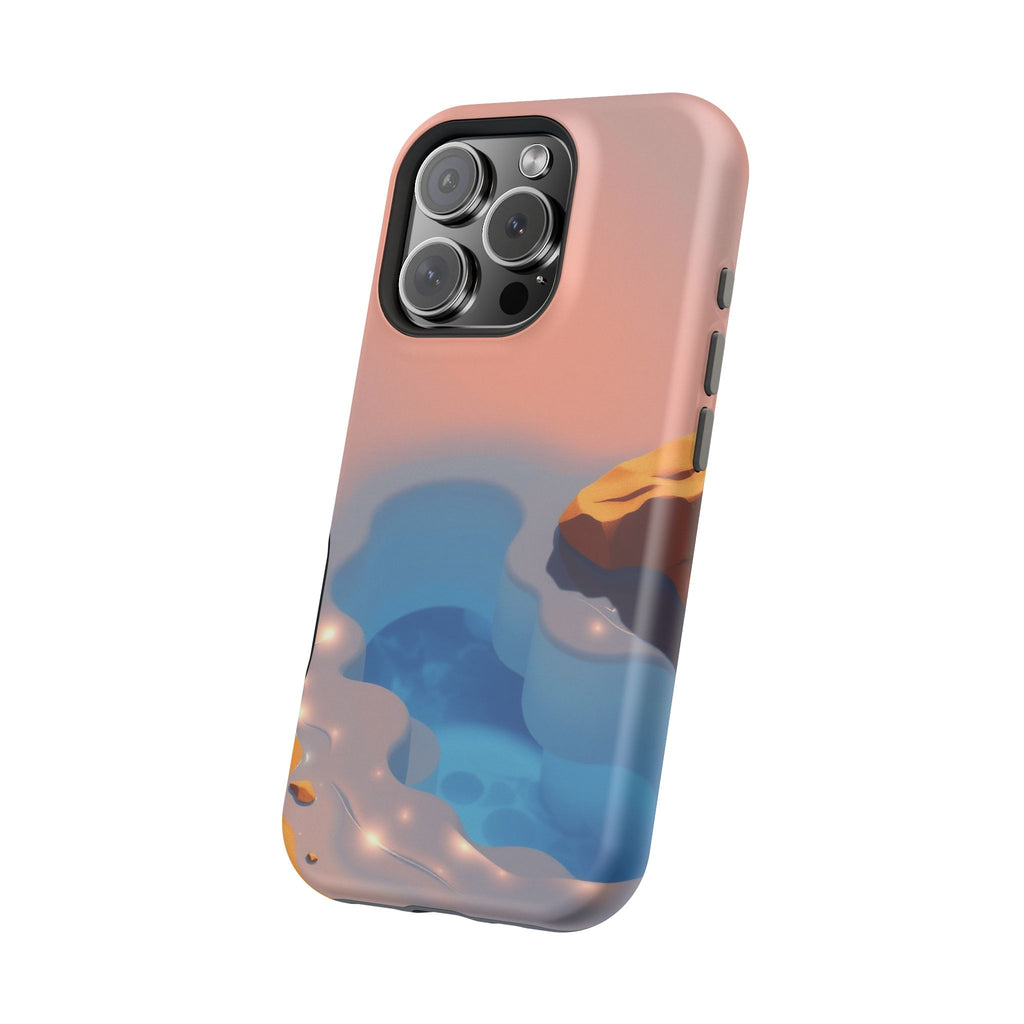 iPhone Burnt Orange And Sand Tidal Pool Slim Everyday iPhone Designer · iPhone C