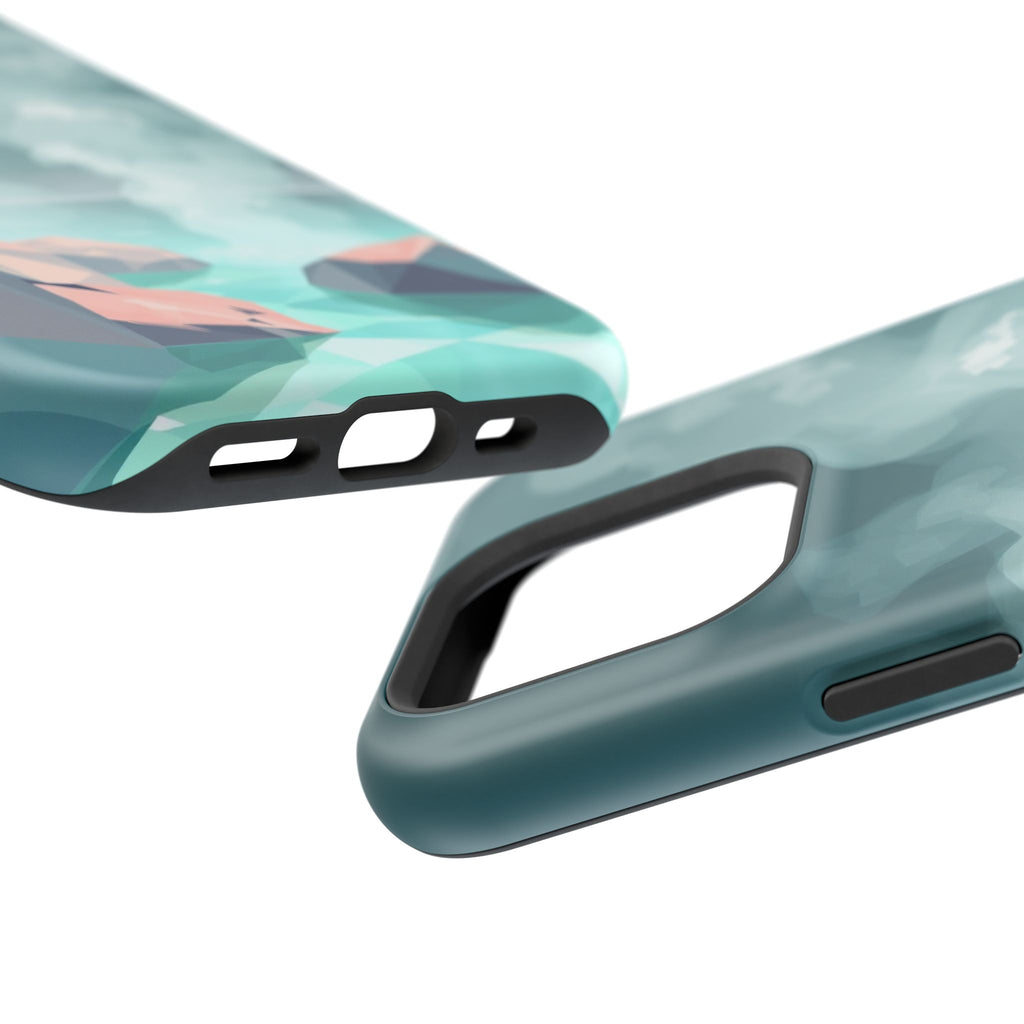 iPhone Mint And Blush Hot Spring Steam Slim Everyday iPhone 10 Designer · iPhone