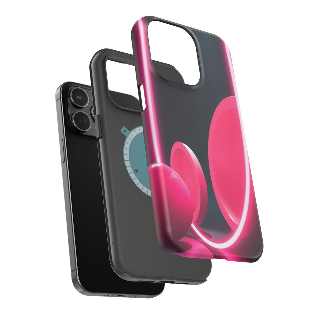 iPhone 1960s Mod Circles Neon Cyberpunk Slim Everyday Designer Case · iPhone Cas