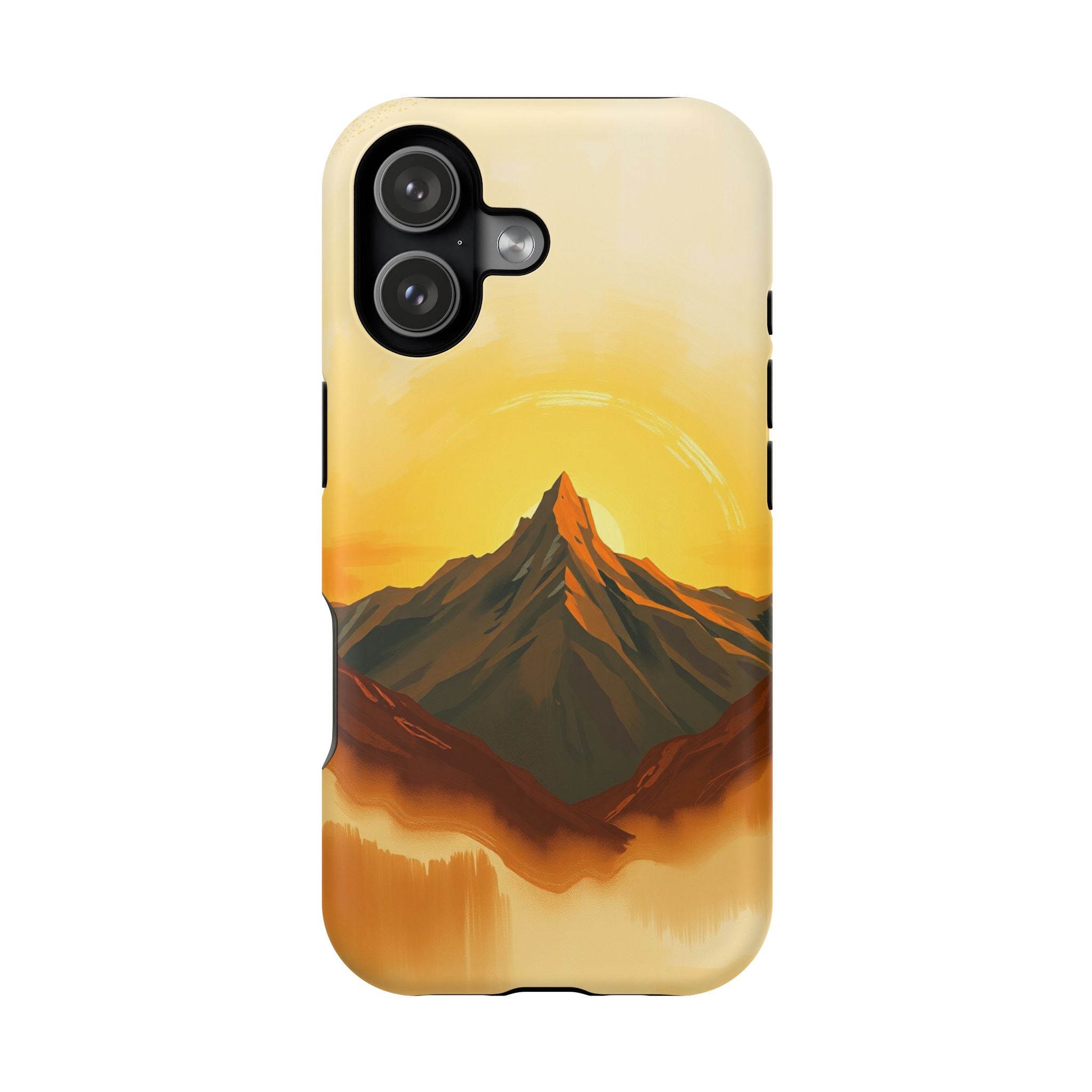 iPhone Mustard And Rust Mountain at Sunrise Slim iPhone Everyday · iPhone Case