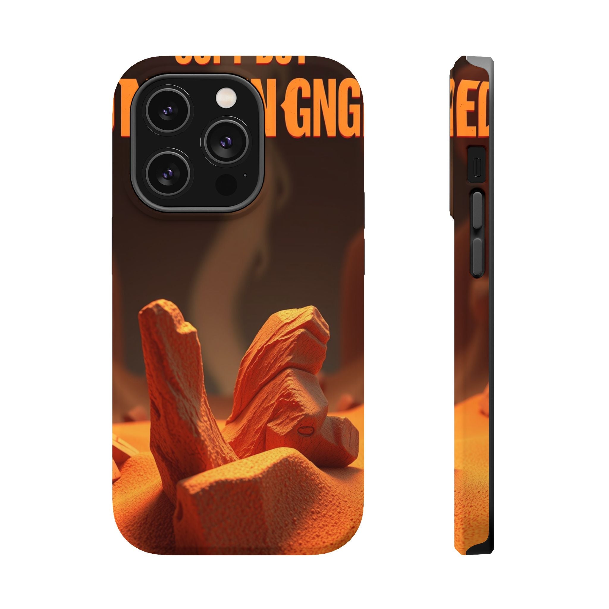 iPhone Earthy Soft but Unhinged Design Slim Everyday Designer Case · iPhone Case