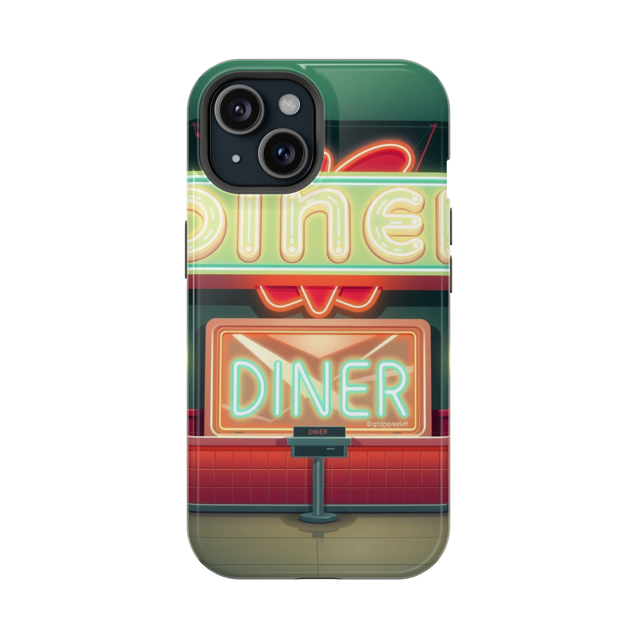 iPhone Neon Diner Sign Mystic Art Bold Modern Everyday Snap Case · iPhone Case