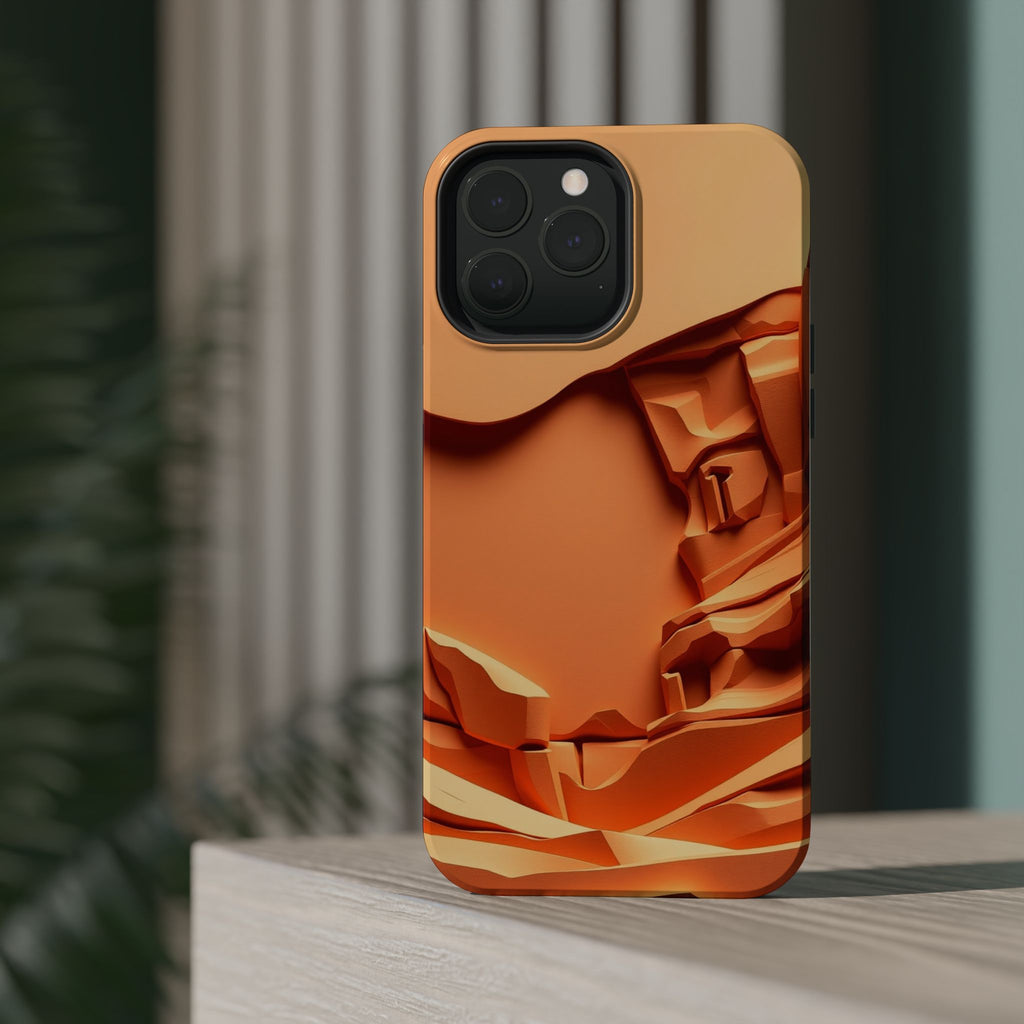 iPhone Burnt Orange And Sand Canyon Wall Slim Everyday iPhone 12 · iPhone Case