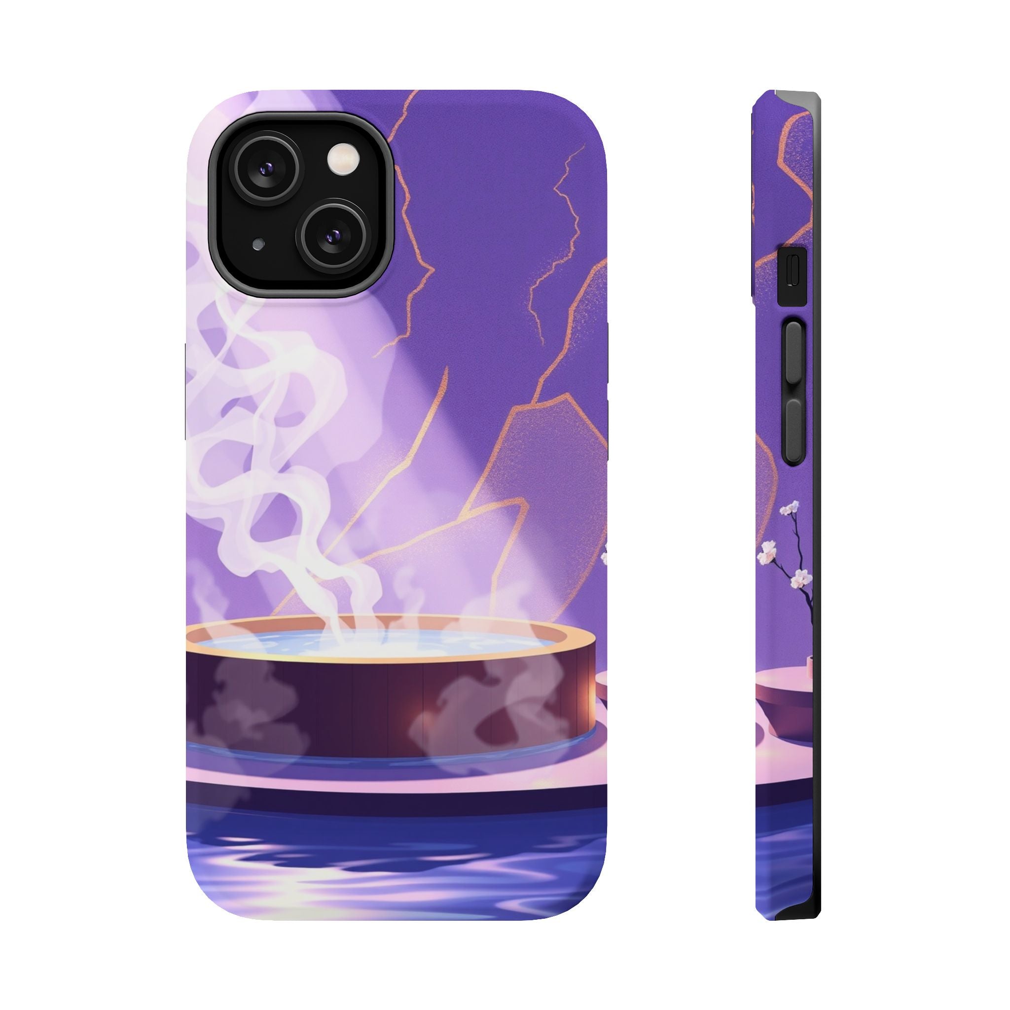 iPhone Hot Spring Steam Gold Foil Luxury Slim Everyday iPhone Designer · iPhone