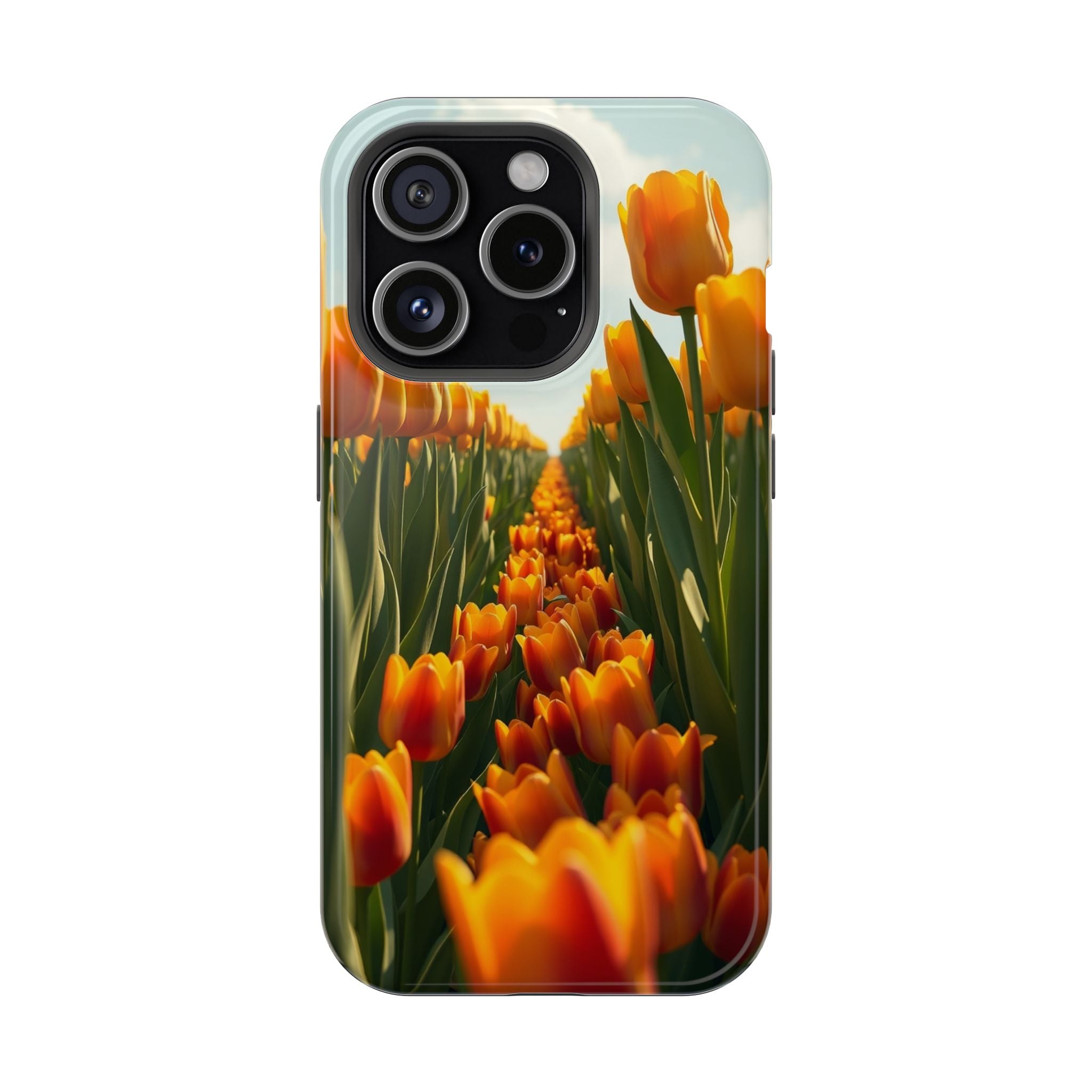 iPhone Tulip Row Radiant Design Slim Everyday Designer Case · iPhone Case