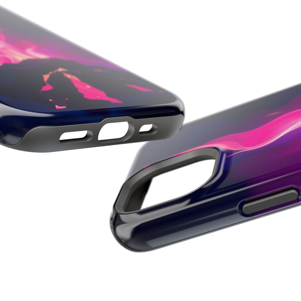 iPhone Cyan And Magenta Wildfire Glow Slim Everyday Designer Case · iPhone Case