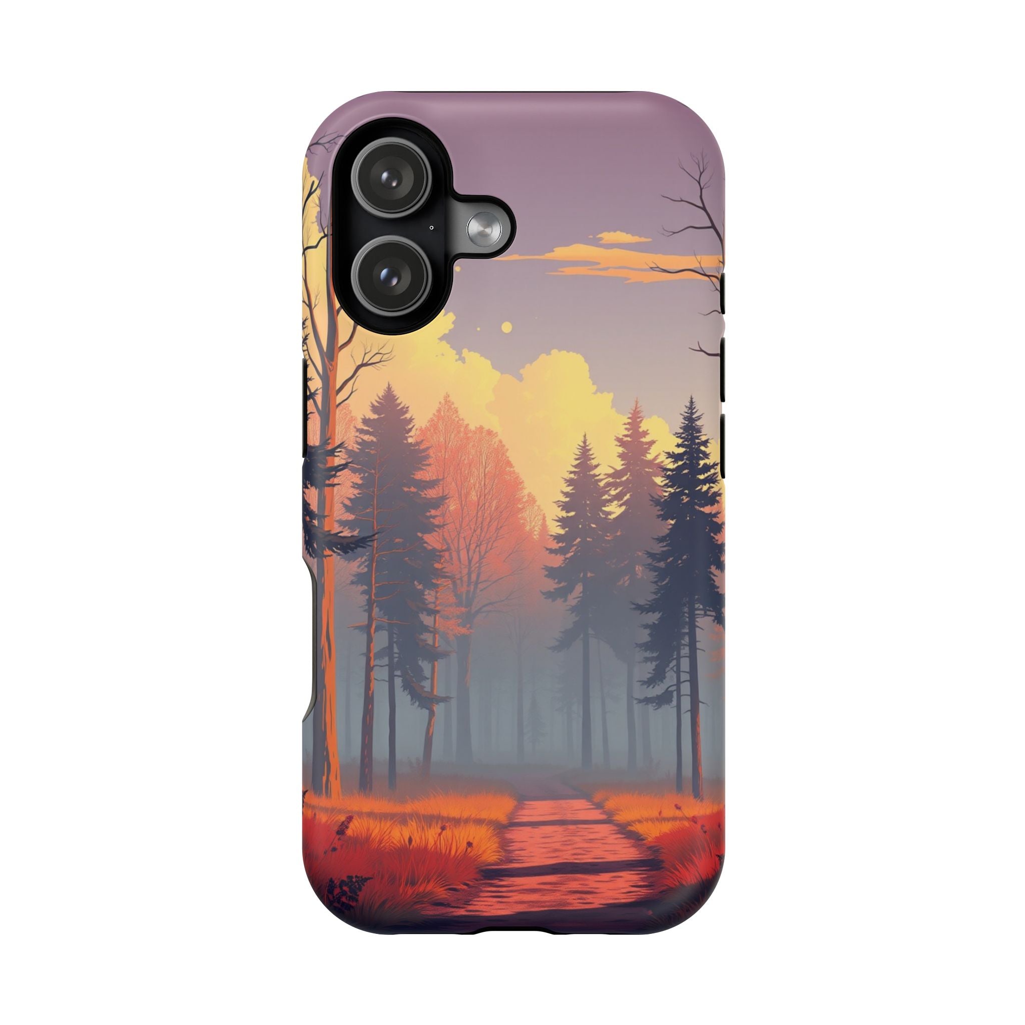 iPhone Vibrant Misty Forest Path Design Slim Everyday iPhone Designer · iPhone C