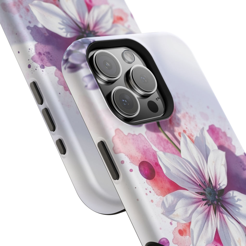 iPhone Floral Watercolor Splash Bold Art Slim Everyday iPhone 15 · iPhone Case