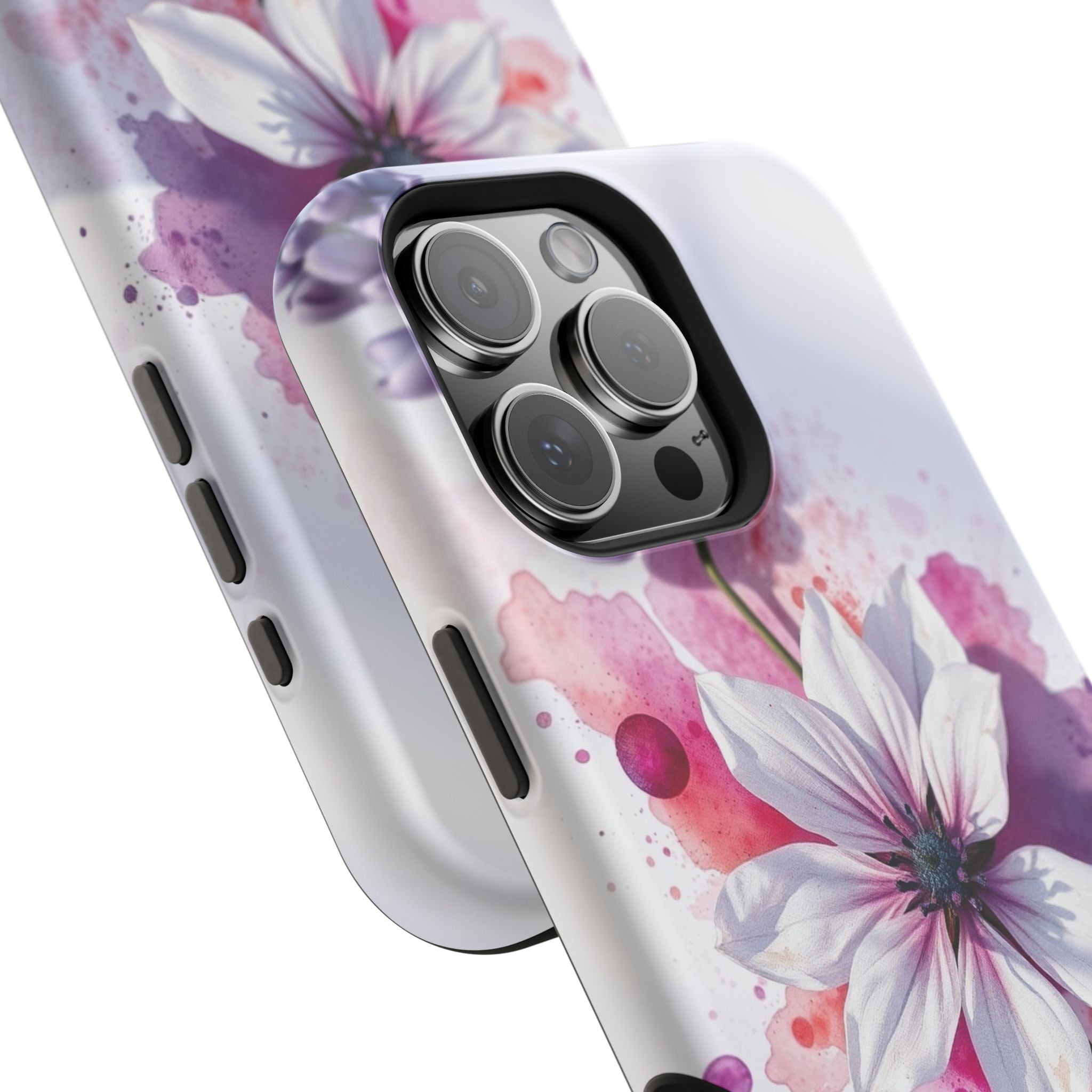 iPhone Floral Watercolor Splash Bold Art Slim Everyday iPhone 15 · iPhone Case