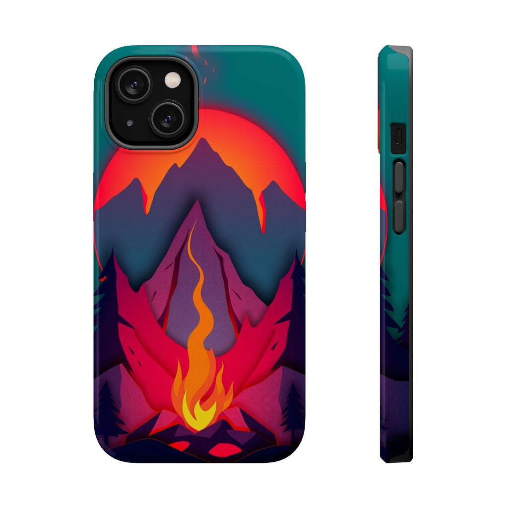 iPhone Cyan And Magenta Wildfire Glow Slim Everyday iPhone 12 Designer · iPhone