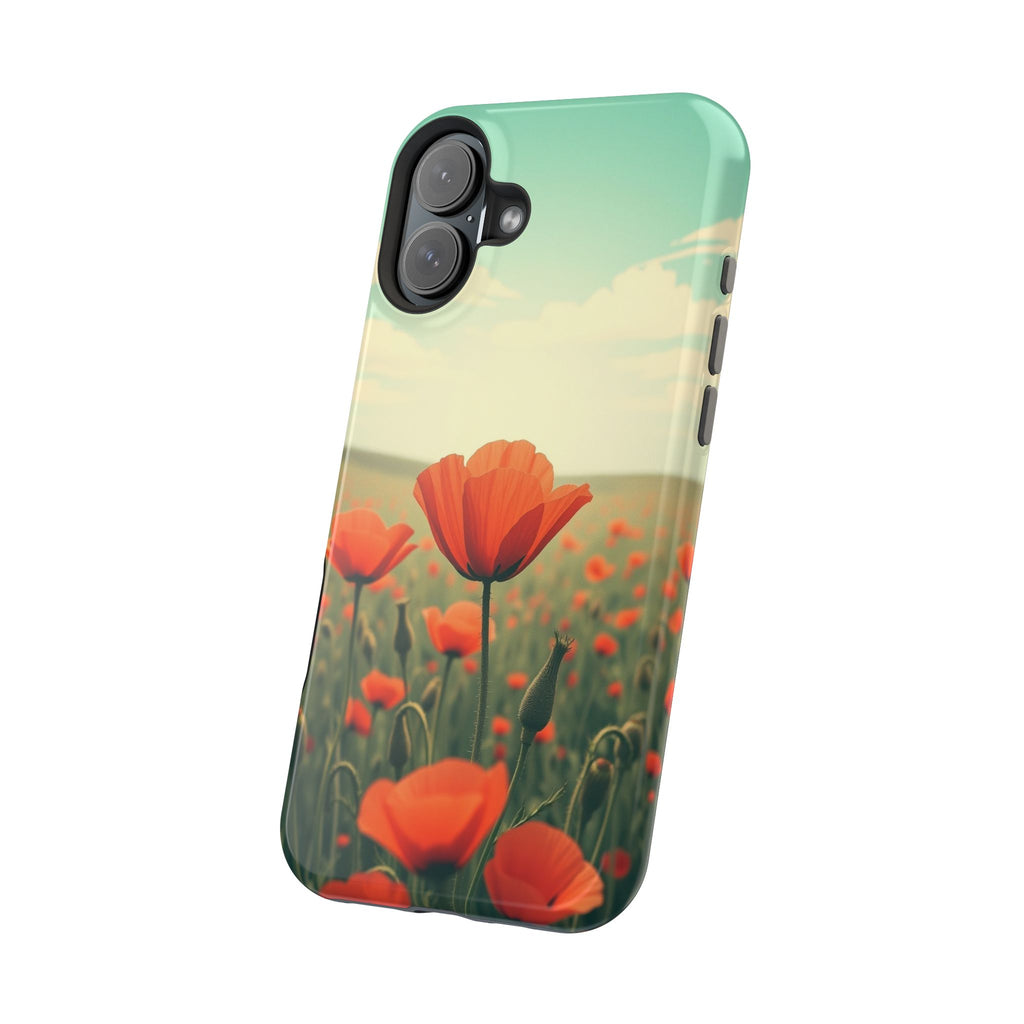 iPhone Radiant Poppy Field Design Bold Modern Everyday Snap Case · iPhone Case
