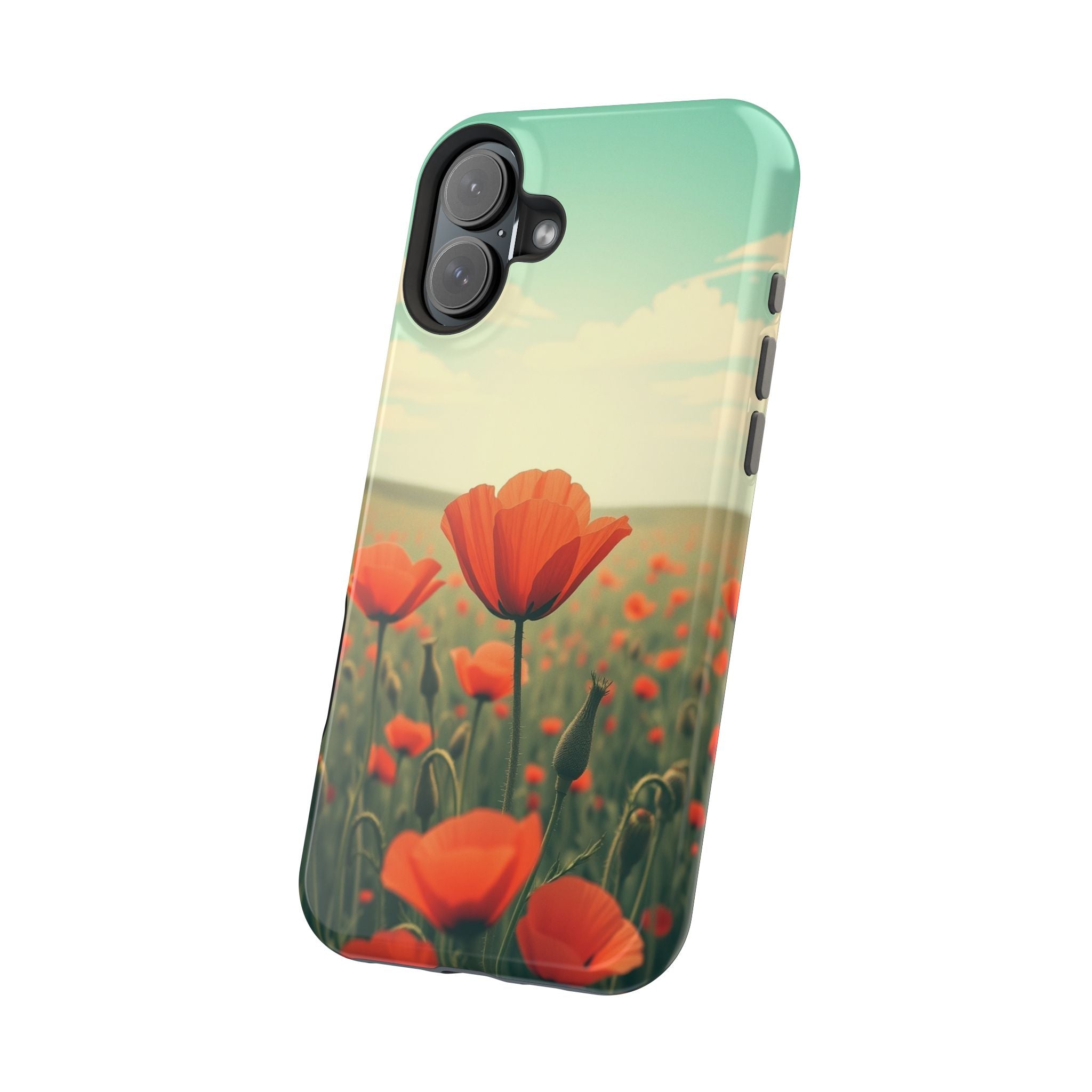 iPhone Radiant Poppy Field Design Bold Modern Everyday Snap Case · iPhone Case