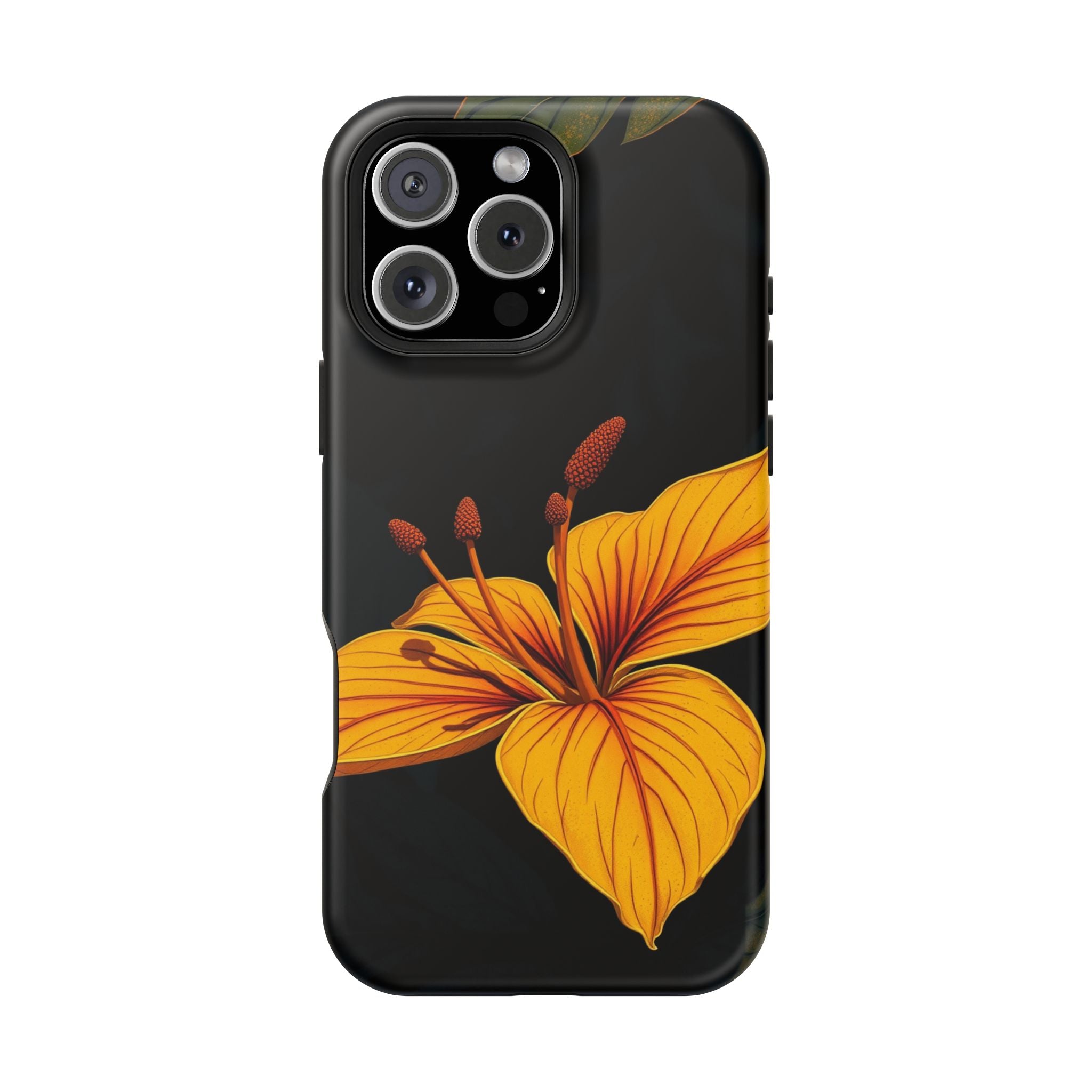 iPhone Earthy Tropical Bloom Design Artistic Everyday Cas Slim Snap Case · iPhon