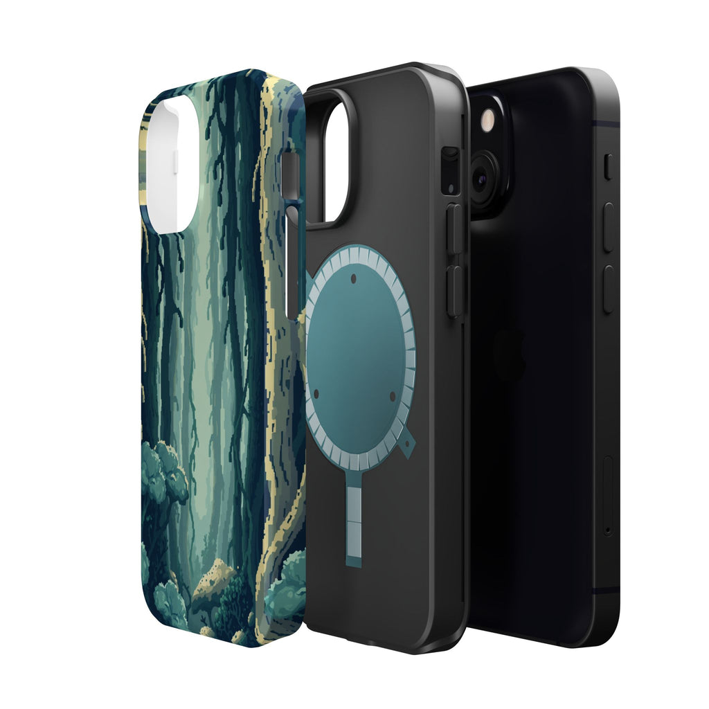 iPhone Kelp Forest Pixel Art -Bit Bold Modern Everyday Snap Case · iPhone Case