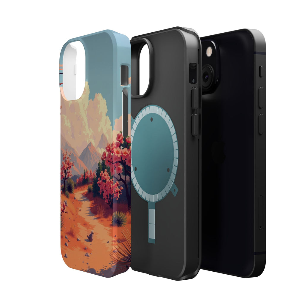 iPhone Burnt Orange And Sand Blossom Trail Slim iPhone Everyday · iPhone Case