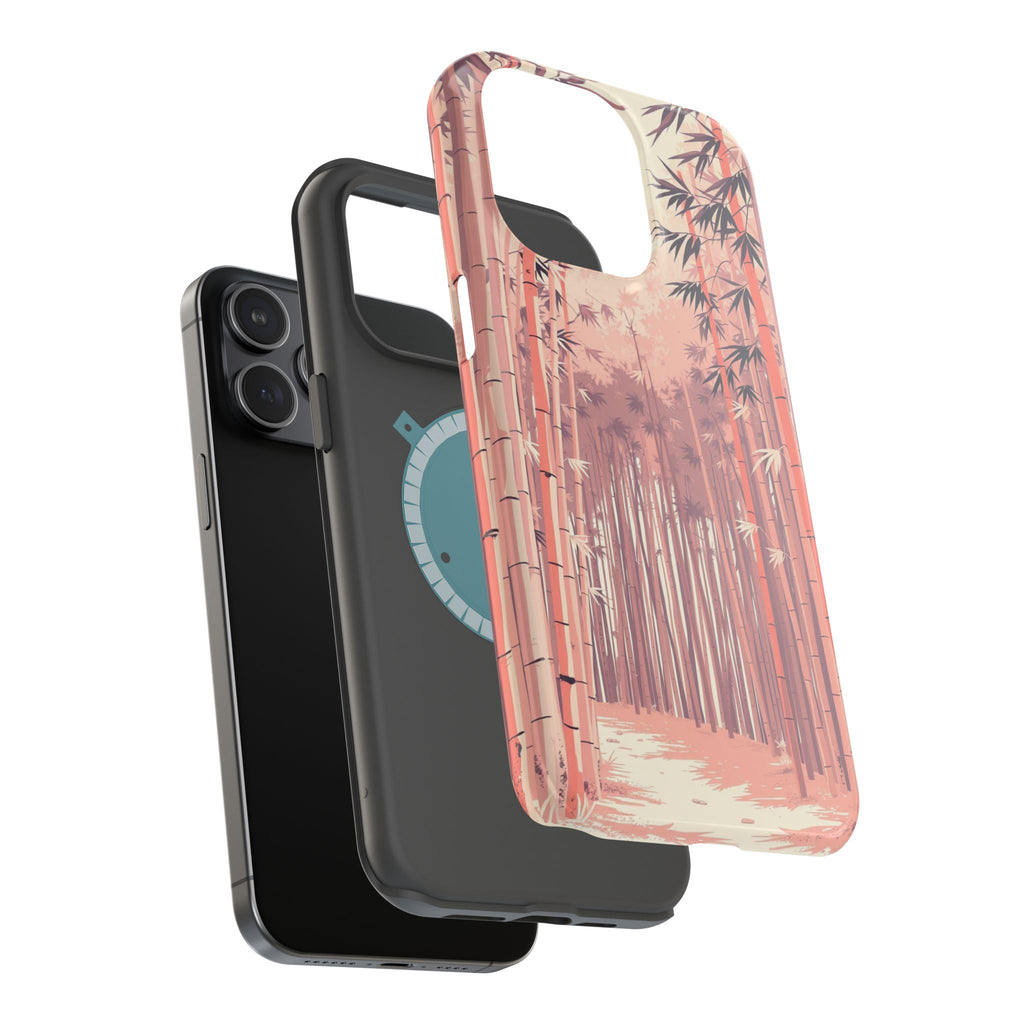 iPhone Rose Pink And Cream Bamboo Grove Slim Everyday iPhone 19 · iPhone Case