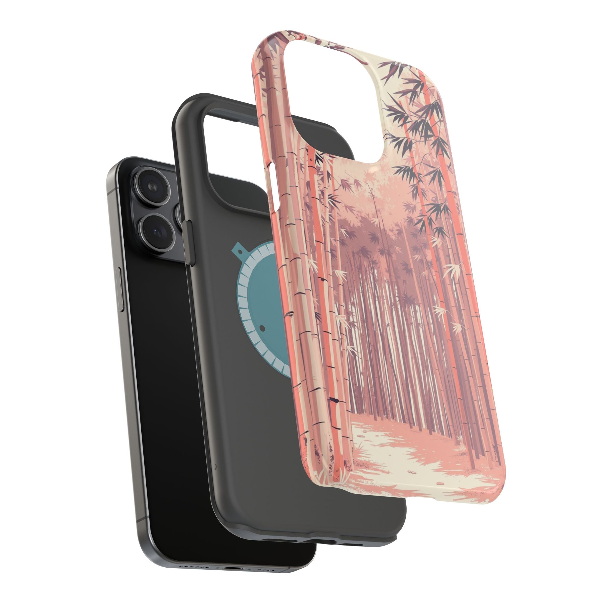 iPhone Rose Pink And Cream Bamboo Grove Slim Everyday iPhone 19 · iPhone Case