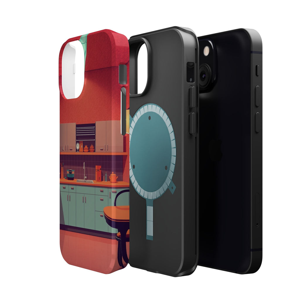 iPhone Earthy 1950s Kitchen Design Bold Modern Everyday Snap Case · iPhone Case