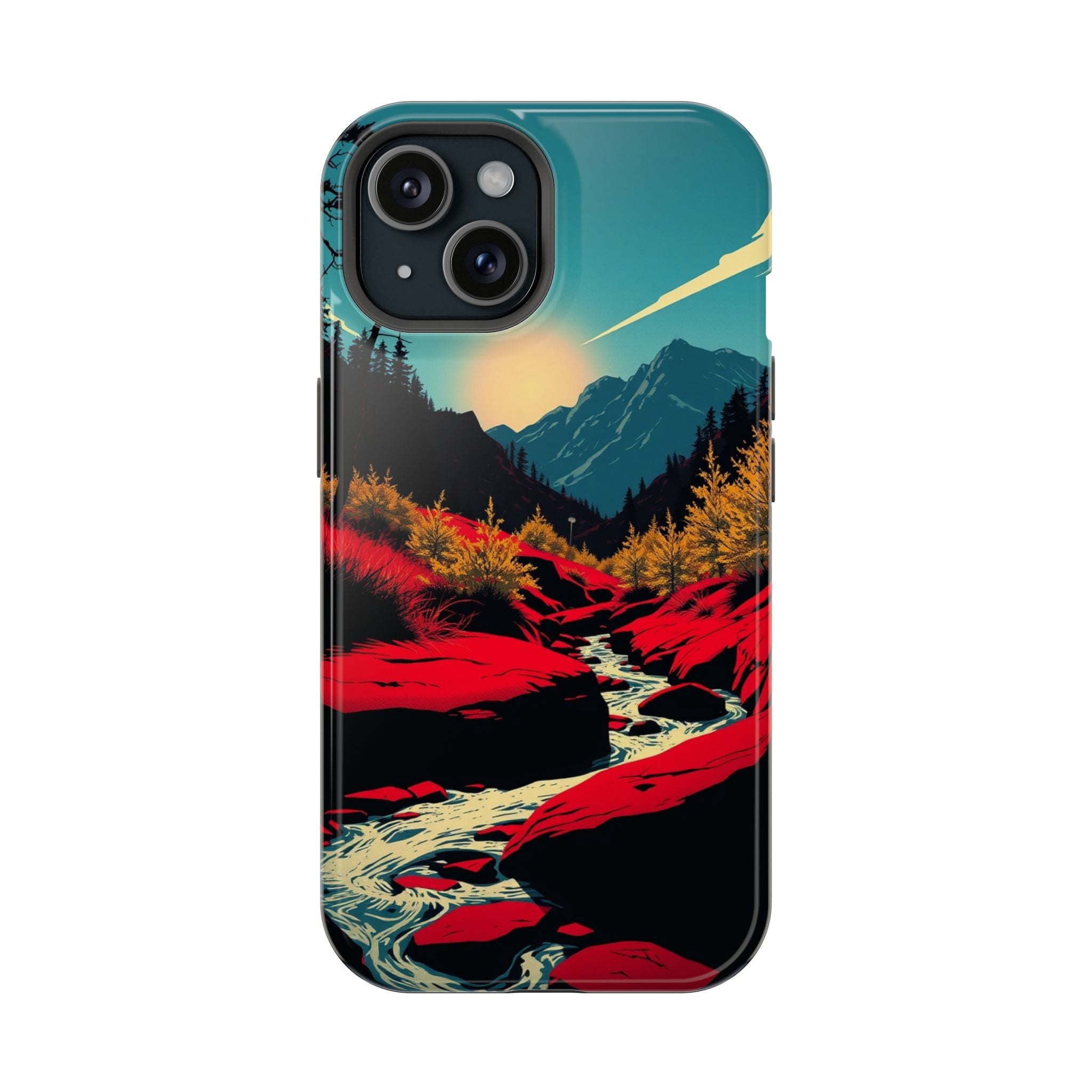 iPhone Earthy Spring Creek Design Bold Modern Everyday Snap Case · iPhone Case