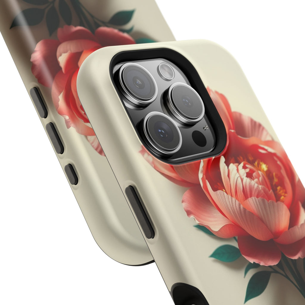 iPhone Emerald Green And Gold Peony Bouquet Slim iPhone Everyday · iPhone Case