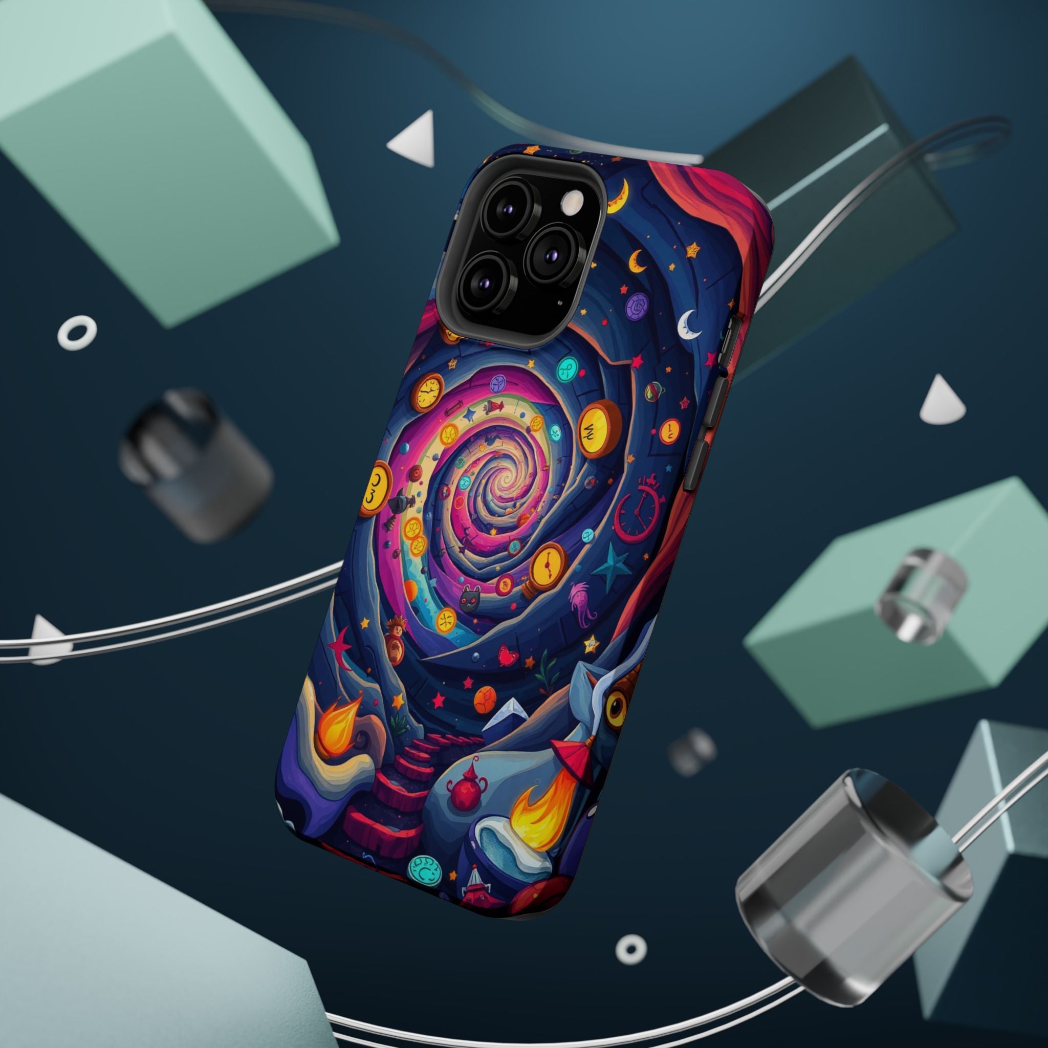 iPhone Time Portal Swirl Kids Fun iPhone Phone Case Gift Clean Minimal · iPhone