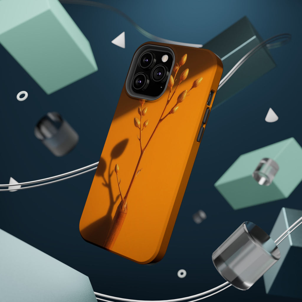iPhone Mustard And Rust Minimalist Stem Slim Everyday iPhone Designer · iPhone C