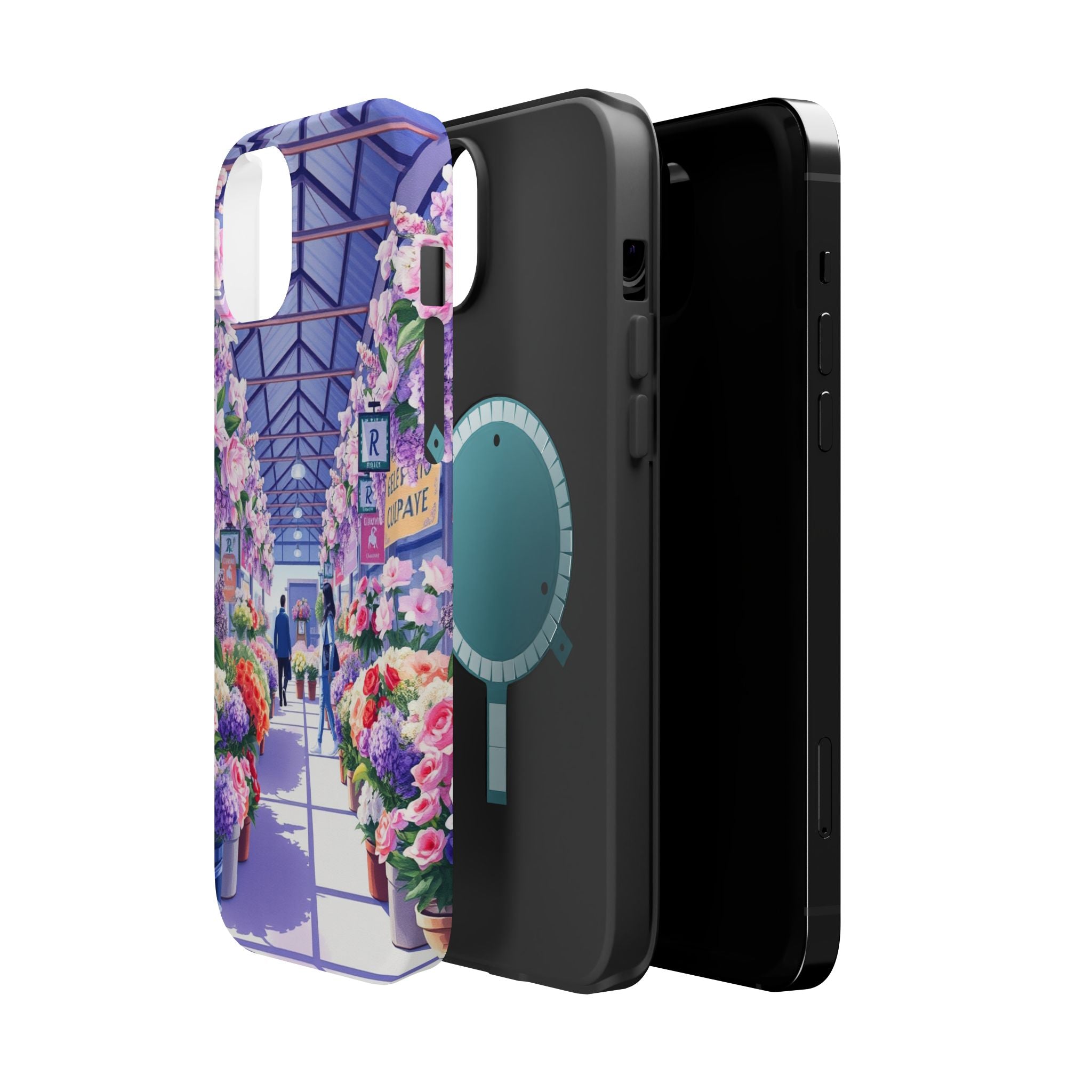 iPhone Flower Market Cinematic Art Clean Minimal Snap Cas Slim Snap Case · iPhon