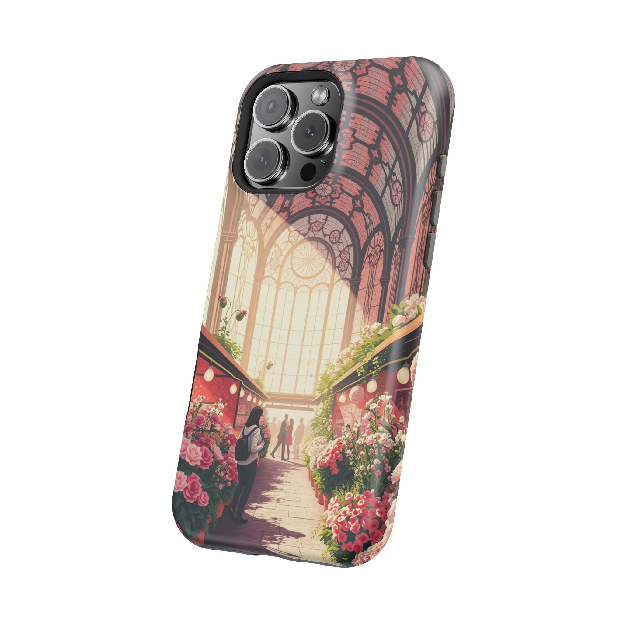 iPhone Flower Market Stained Glass Bold Modern Everyday Snap Case · iPhone Case