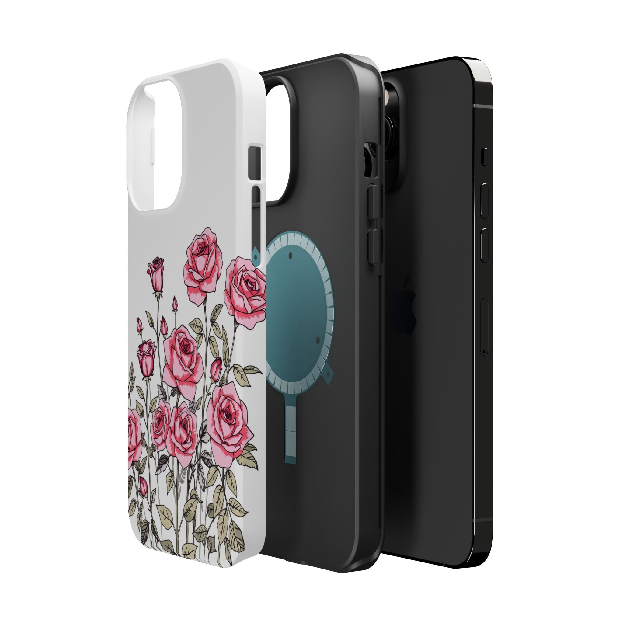 iPhone Rose Garden Hand-Drawn Sketch Slim Everyday Designer Case · iPhone Case