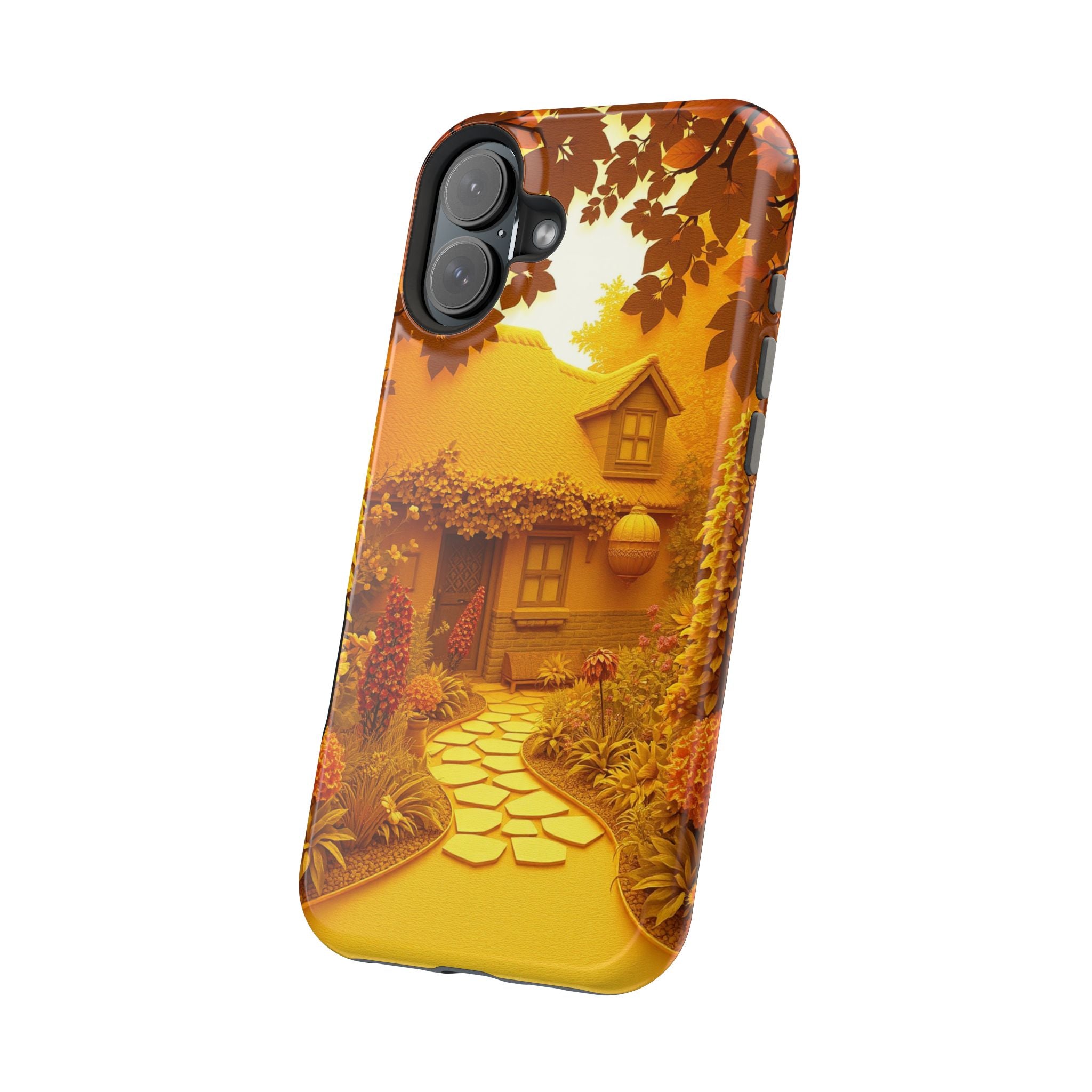 iPhone Vibrant Cottage Garden Design Slim Everyday Designer Case · iPhone Case