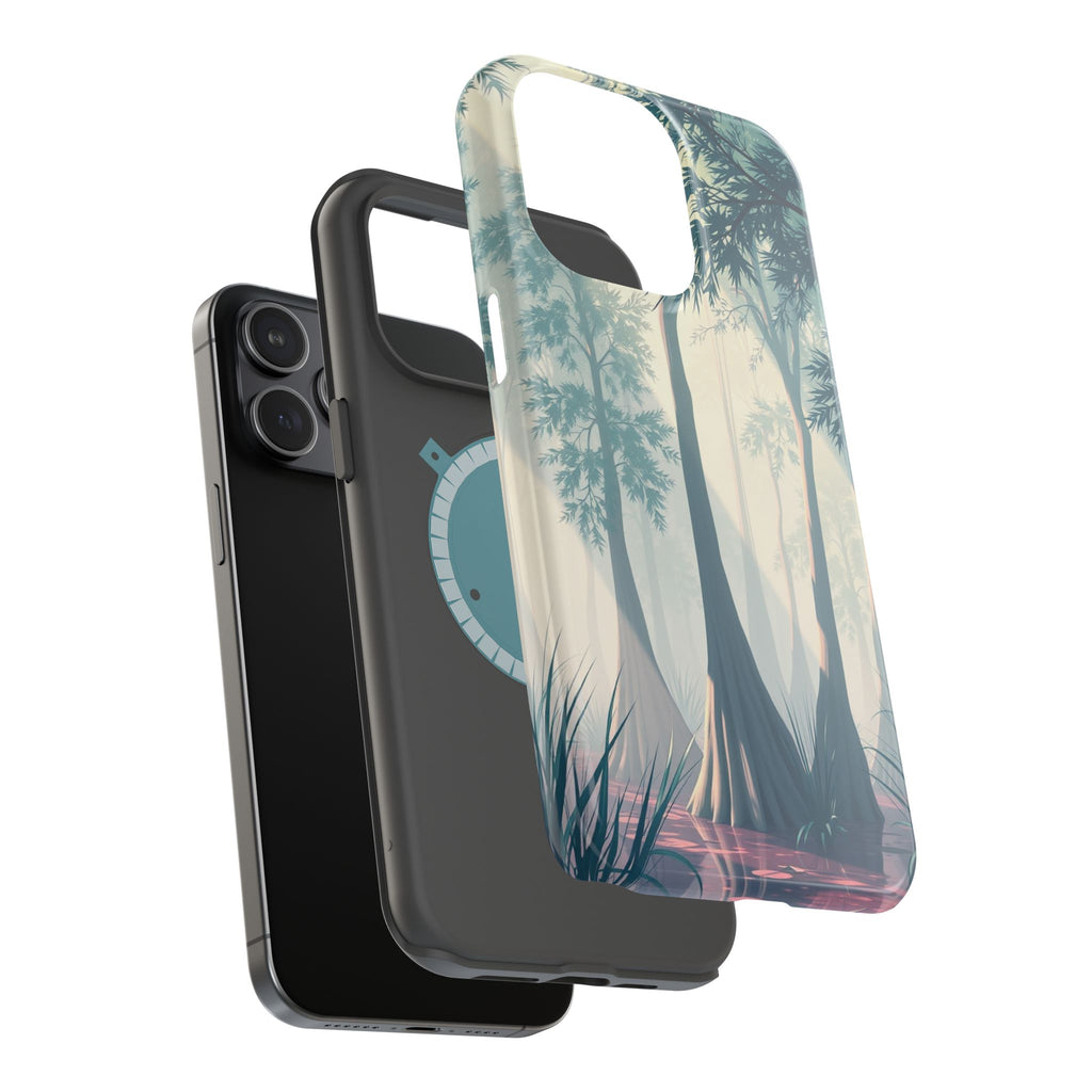 iPhone Mint And Blush Cypress Swamp Slim Everyday Designer Case · iPhone Case