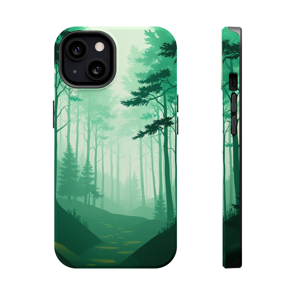 iPhone Earthy Misty Forest Path Design Slim Everyday Designer Case · iPhone Case