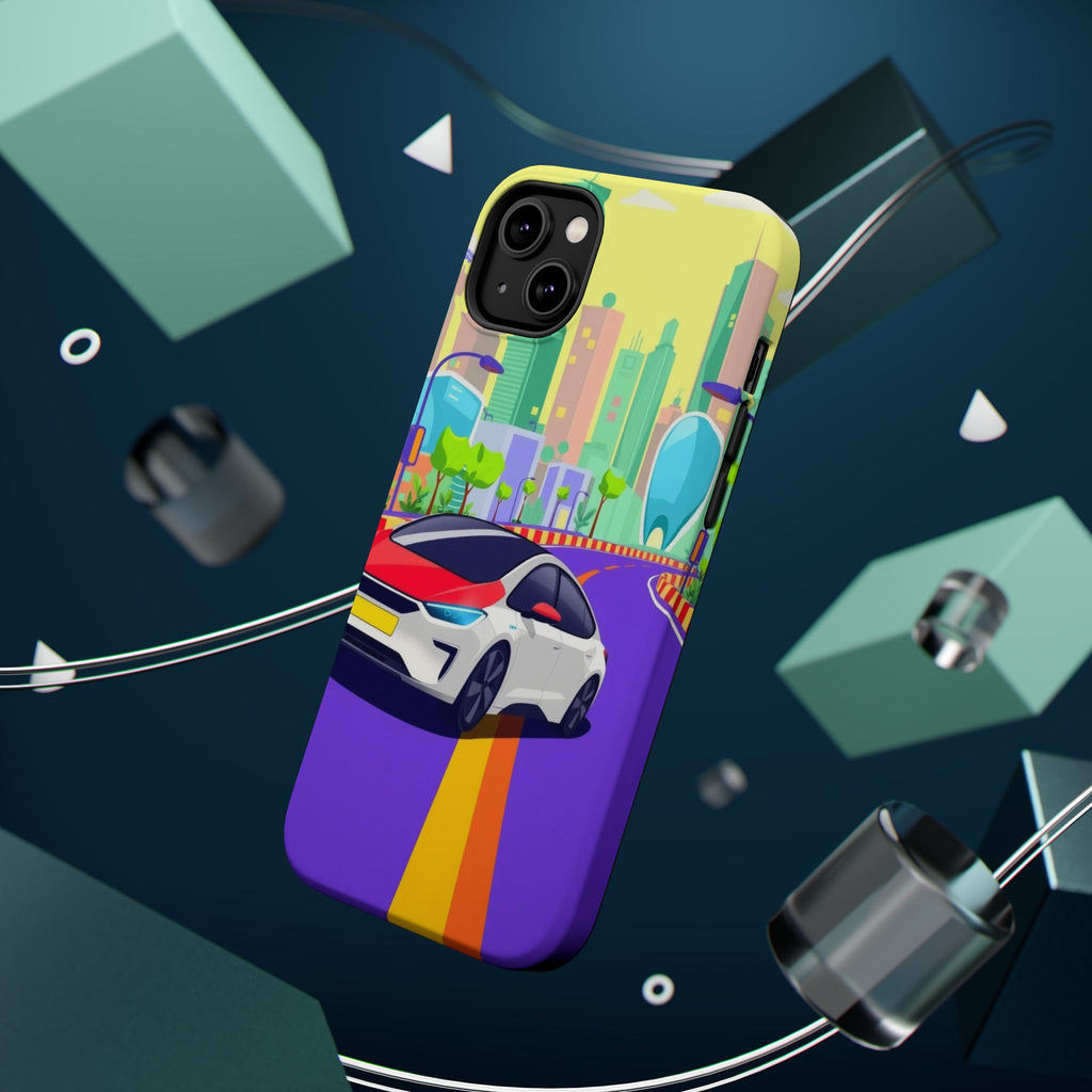 iPhone Electric Car Future Kids Fun Phone Case Gift Slim Snap Case · iPhone Case
