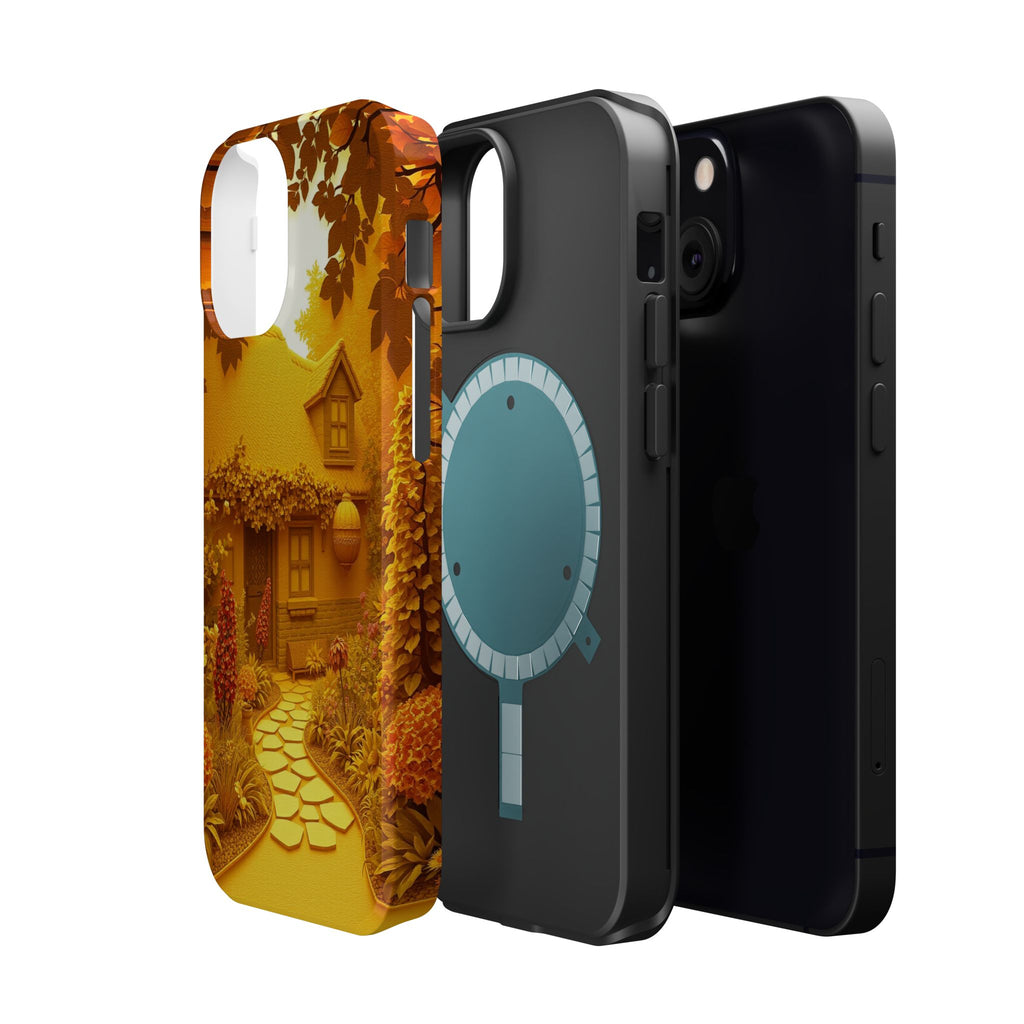 iPhone Vibrant Cottage Garden Design Slim Everyday Designer Case · iPhone Case