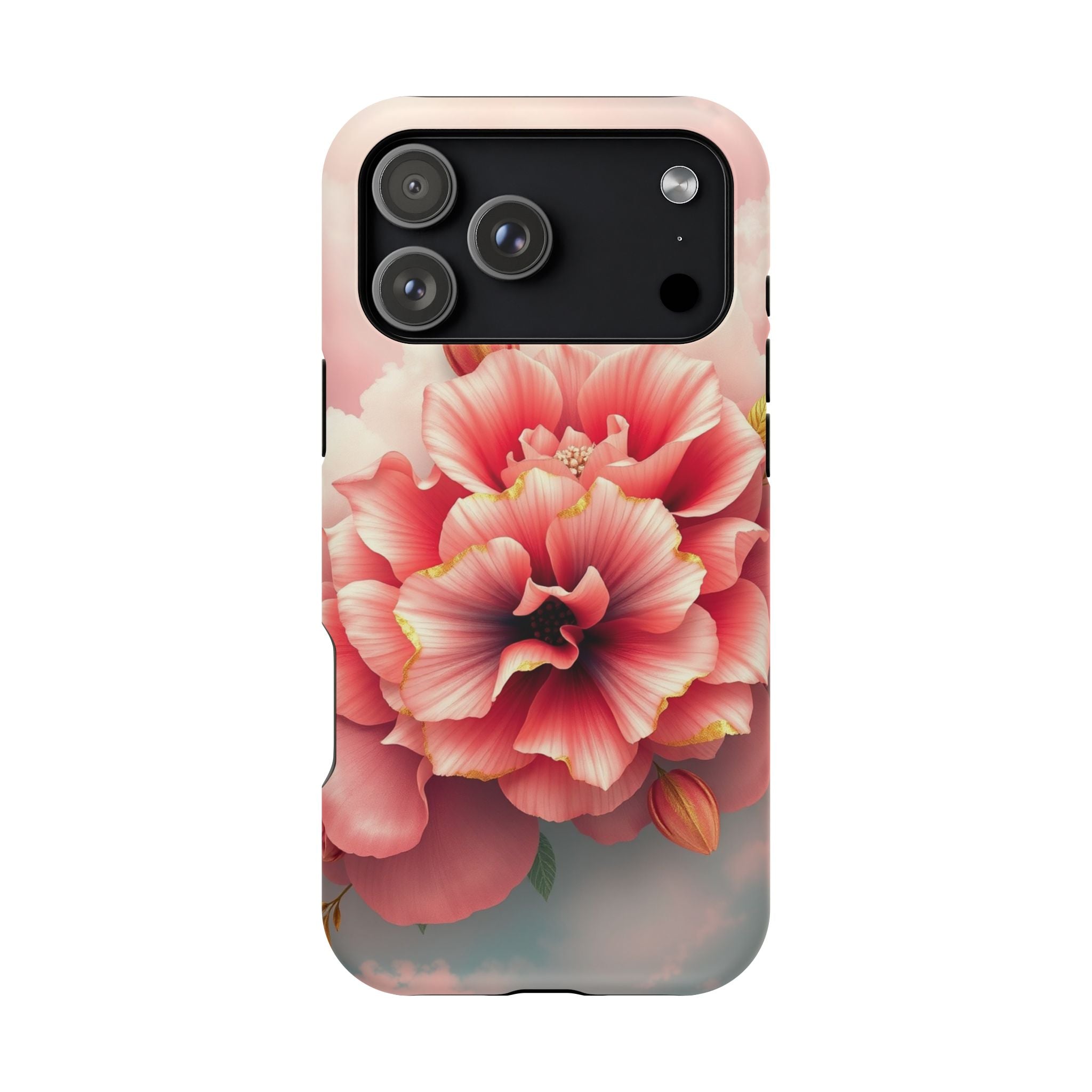 iPhone Pastel Floral Cloud Gold Foil Luxury Slim iPhone Everyday · iPhone Case