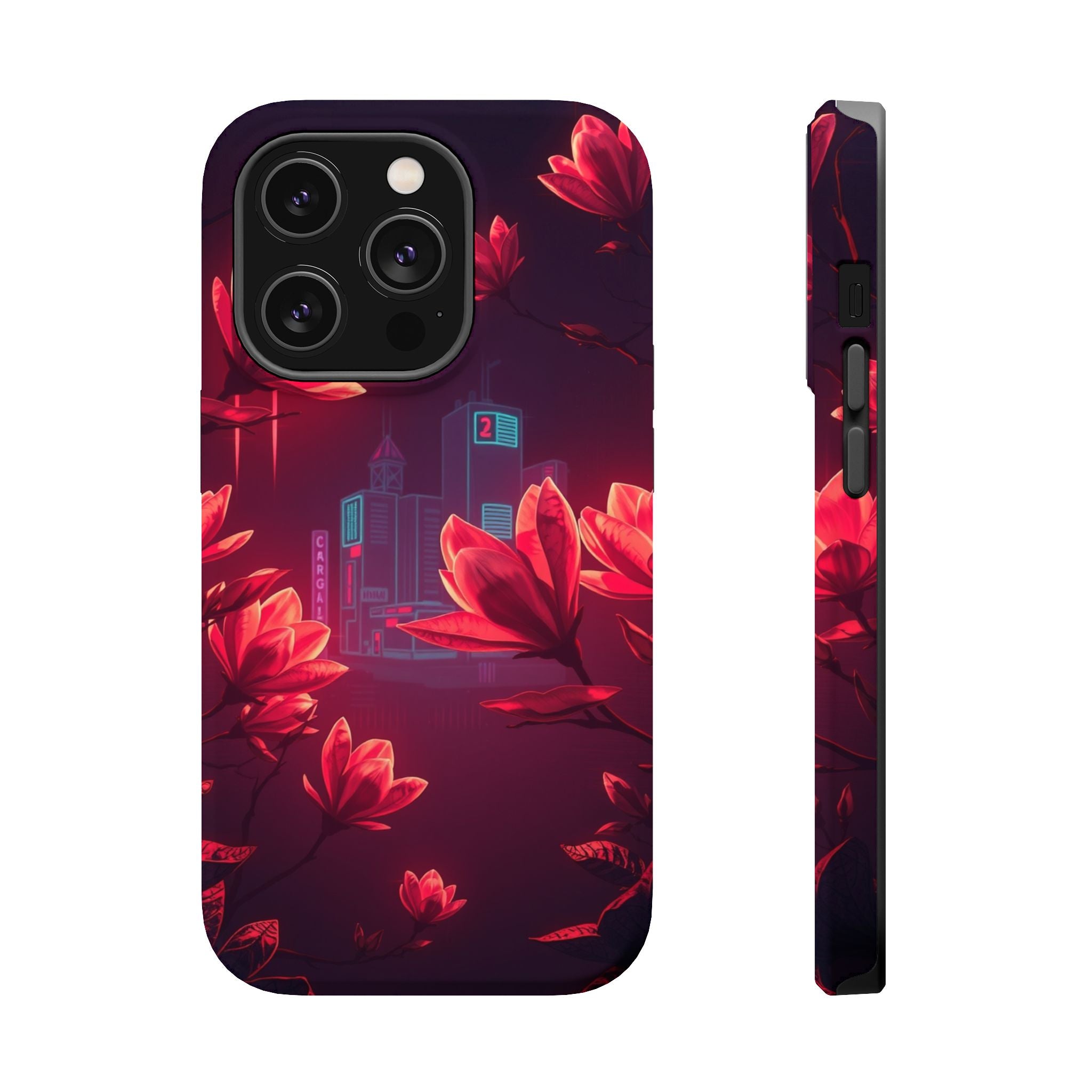 iPhone Charcoal And Copper Magnolia Dream Slim iPhone Everyday Designer · iPhone