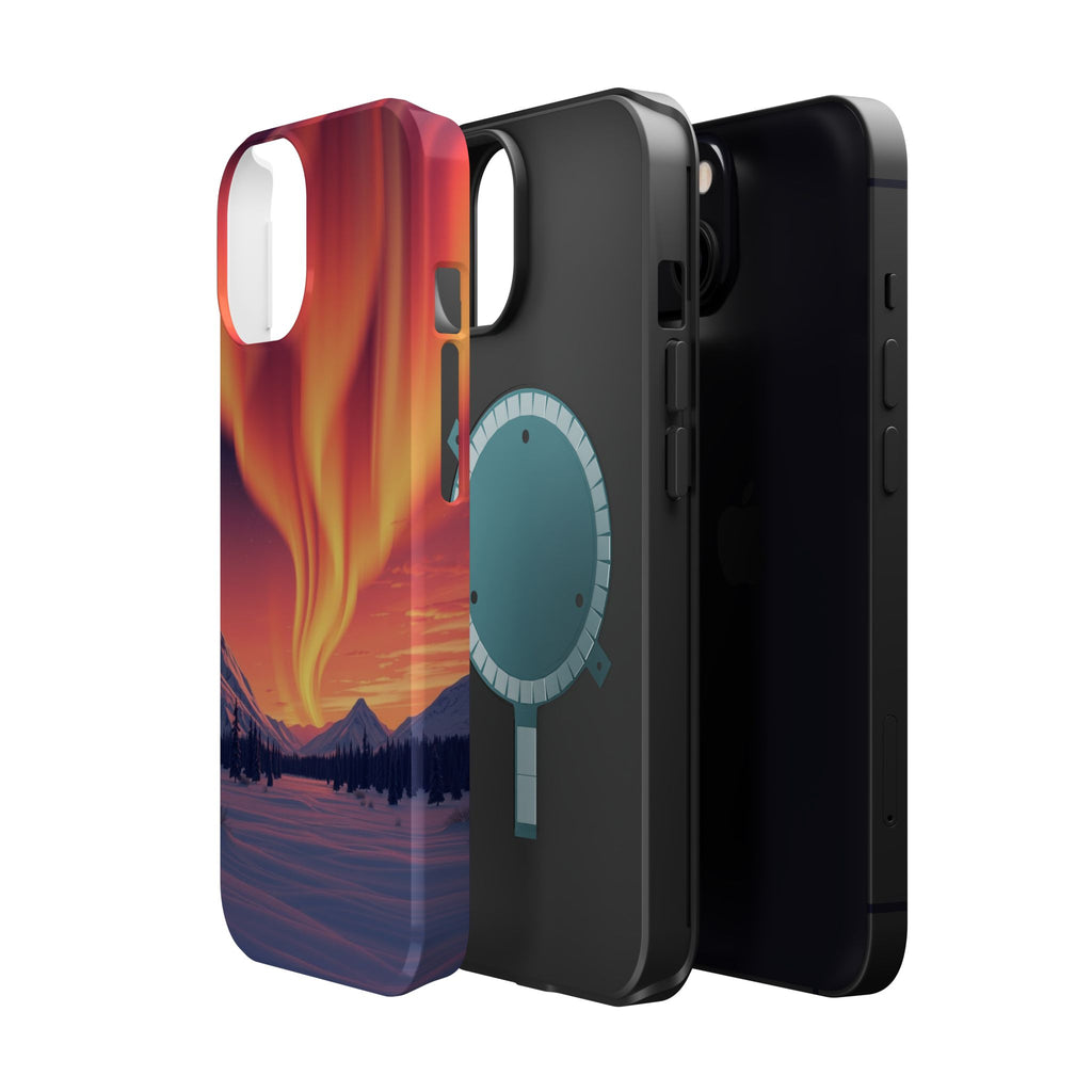 iPhone Sunset Amber And Peach Northern Lights Slim iPhone Everyday · iPhone Case