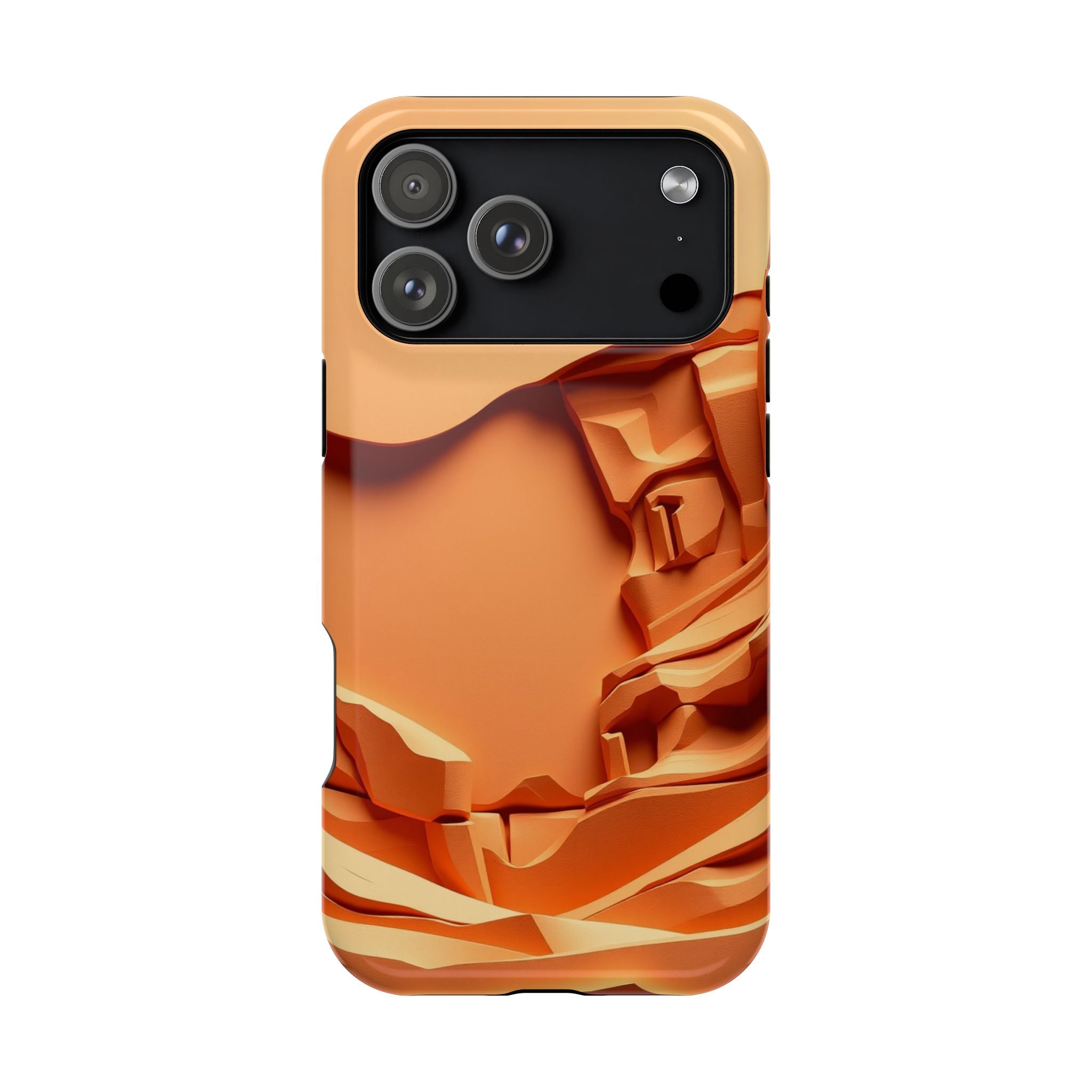 iPhone Burnt Orange And Sand Canyon Wall Slim Everyday iPhone 12 · iPhone Case