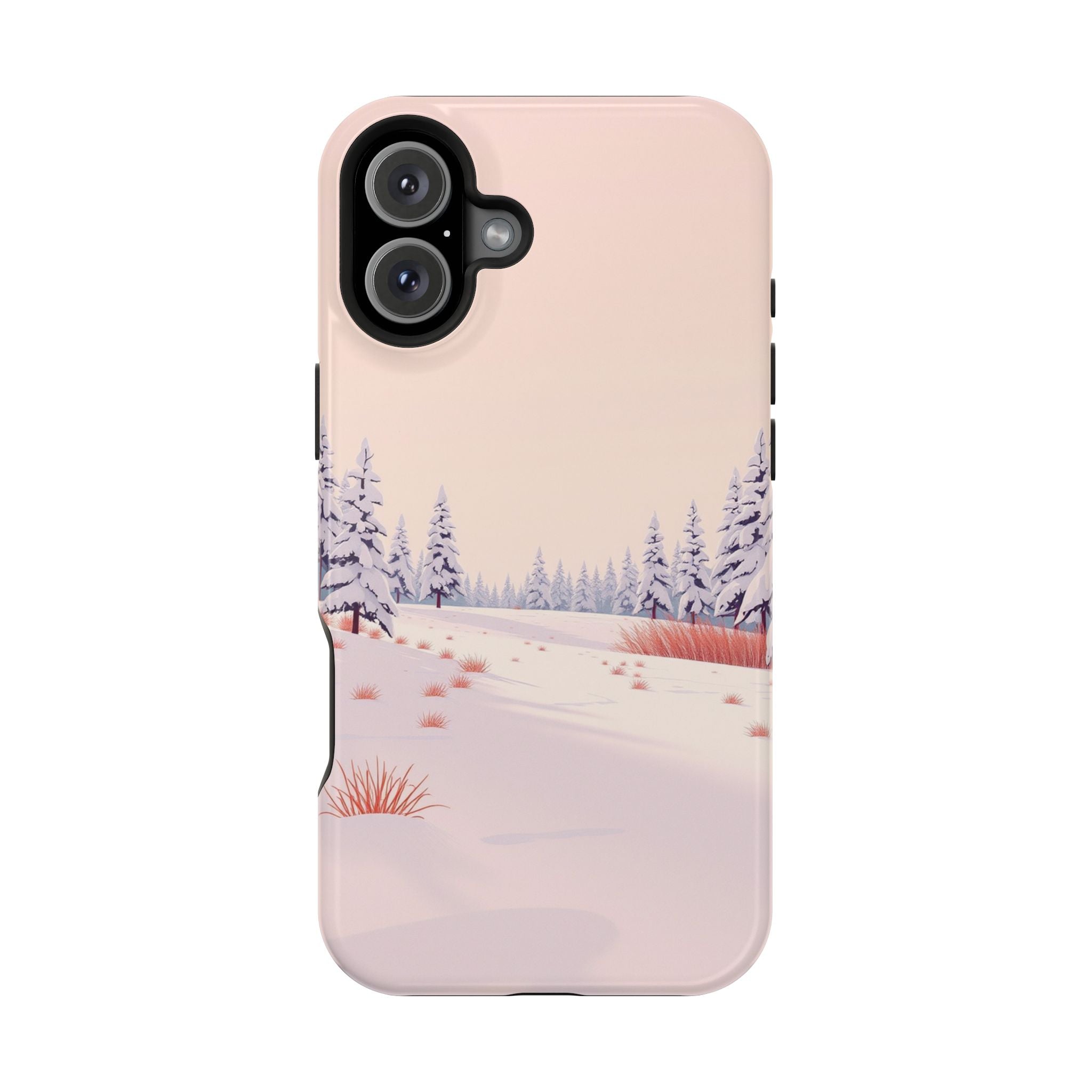 iPhone Snow Field Vintage Retro Poster Slim Everyday Designer Case · iPhone Case