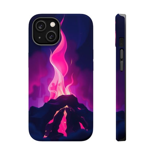 iPhone Cyan And Magenta Wildfire Glow Slim Everyday Designer Case · iPhone Case
