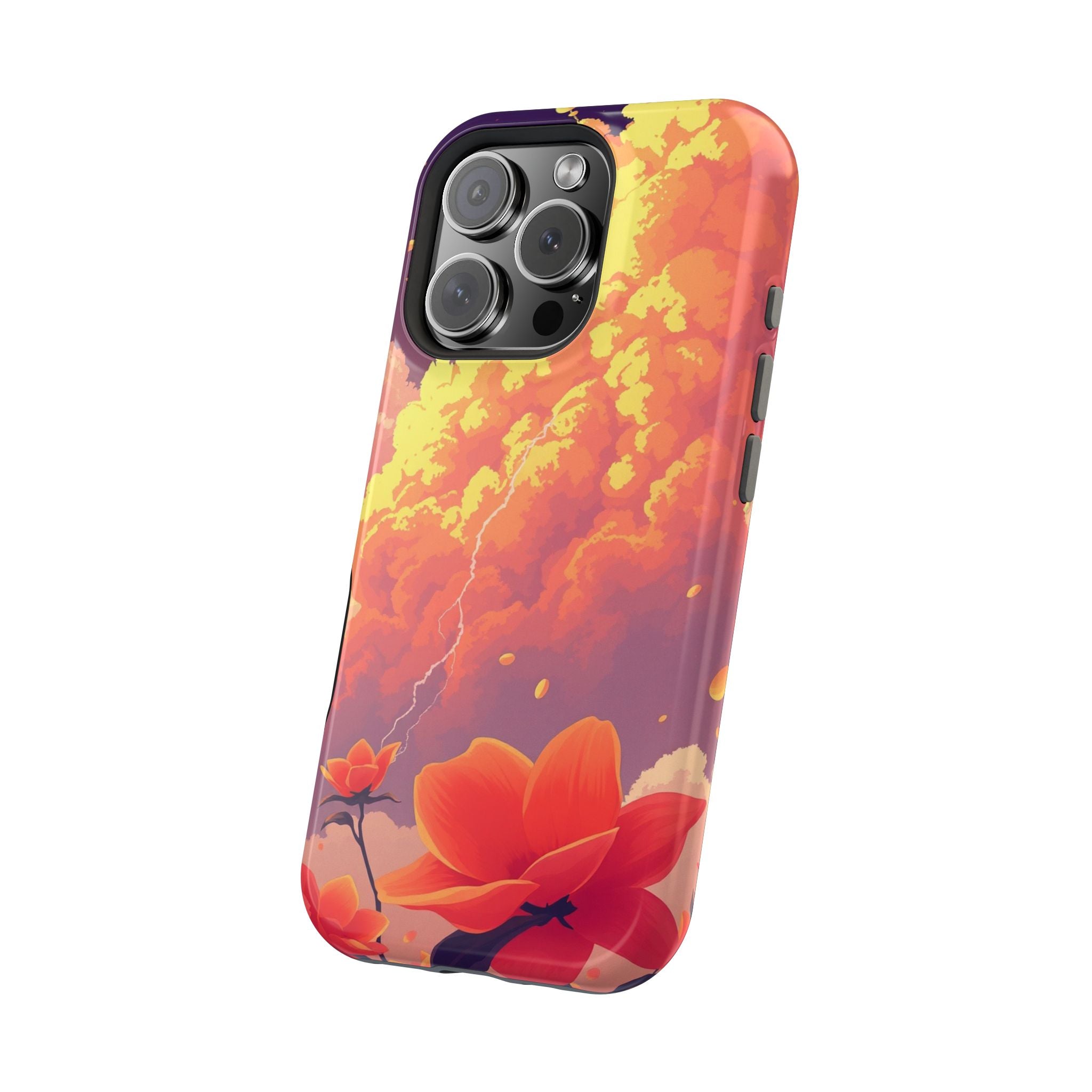 iPhone Sunset Amber And Peach Petal Storm Slim iPhone Everyday Designer · iPhone