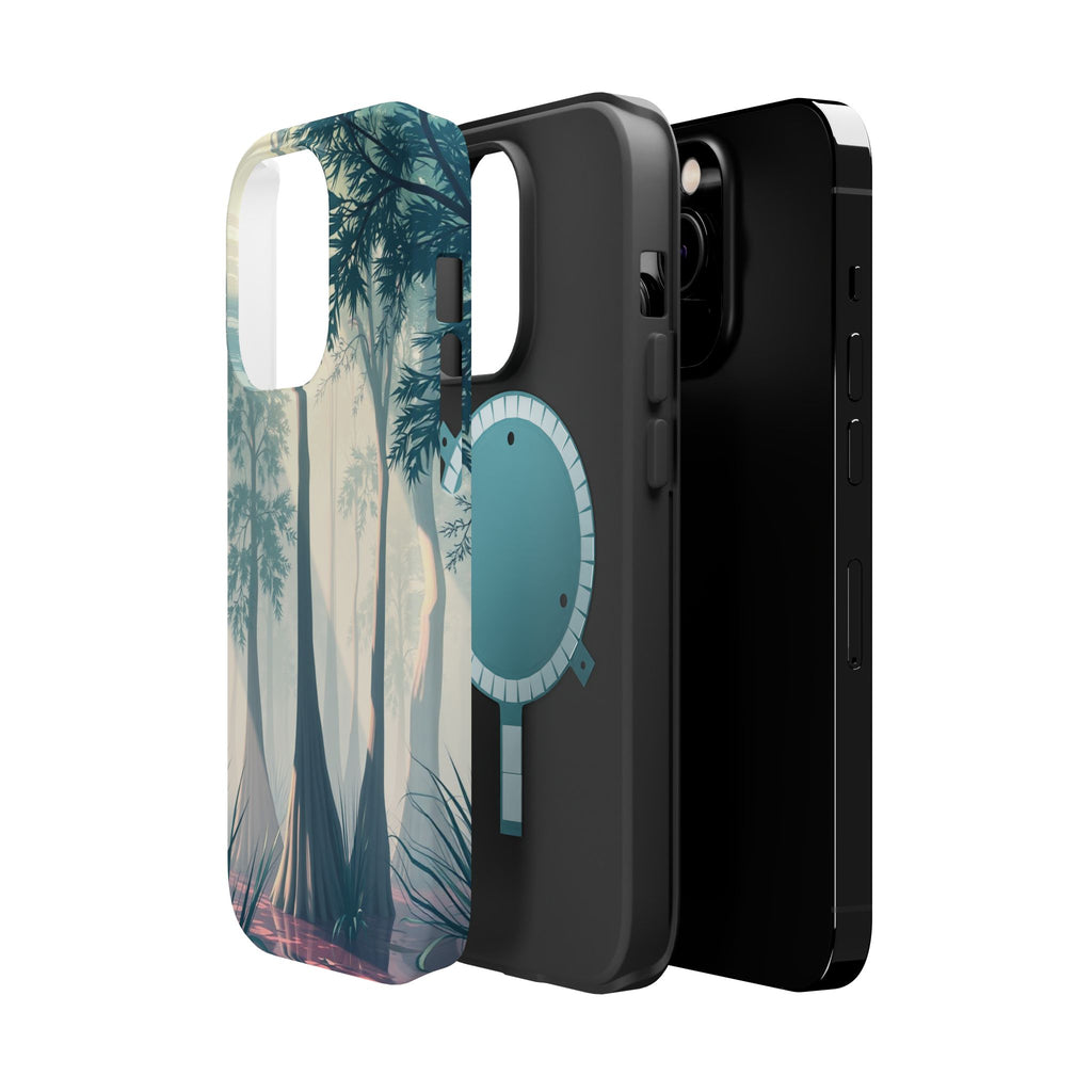 iPhone Mint And Blush Cypress Swamp Slim Everyday Designer Case · iPhone Case