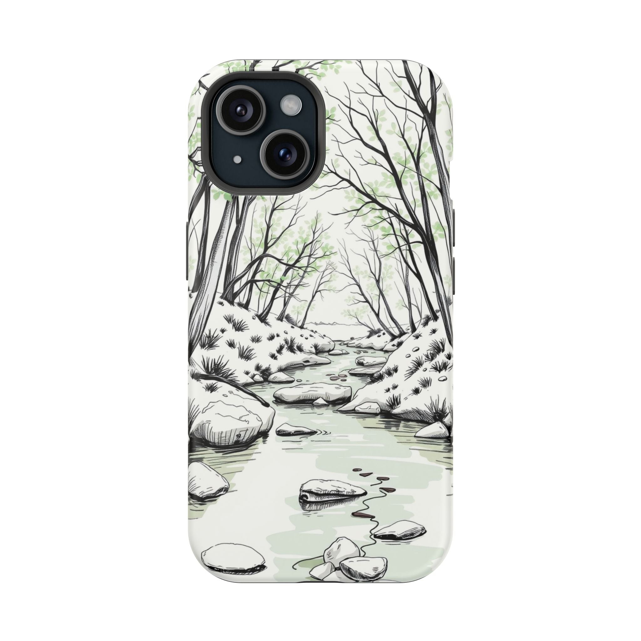 iPhone Sage And Ivory Spring Creek Bold Modern Everyday Snap Case · iPhone Case