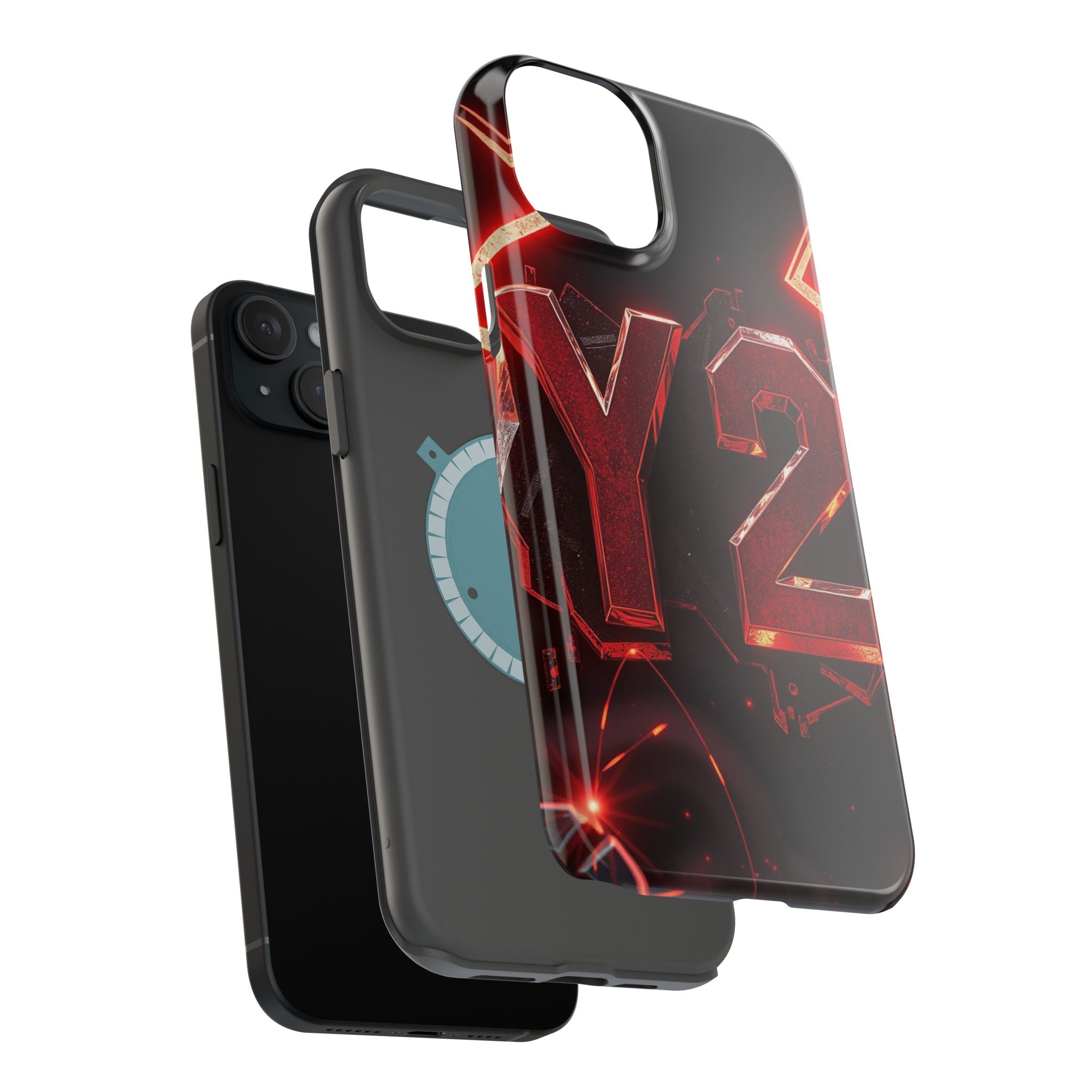 iPhone Y2K Holographic Bold Art Slim Everyday Designer Case · iPhone Case