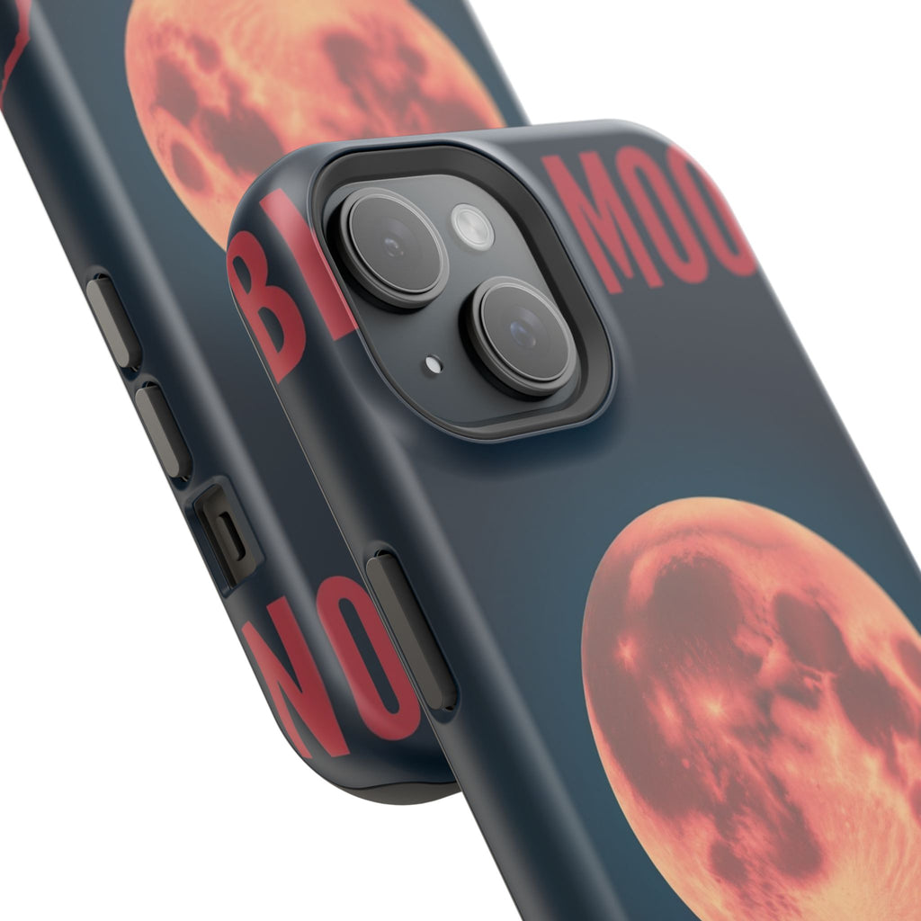 iPhone Blood Moon Rise Vintage Retro Poster Slim Everyday Designer Case · iPhone